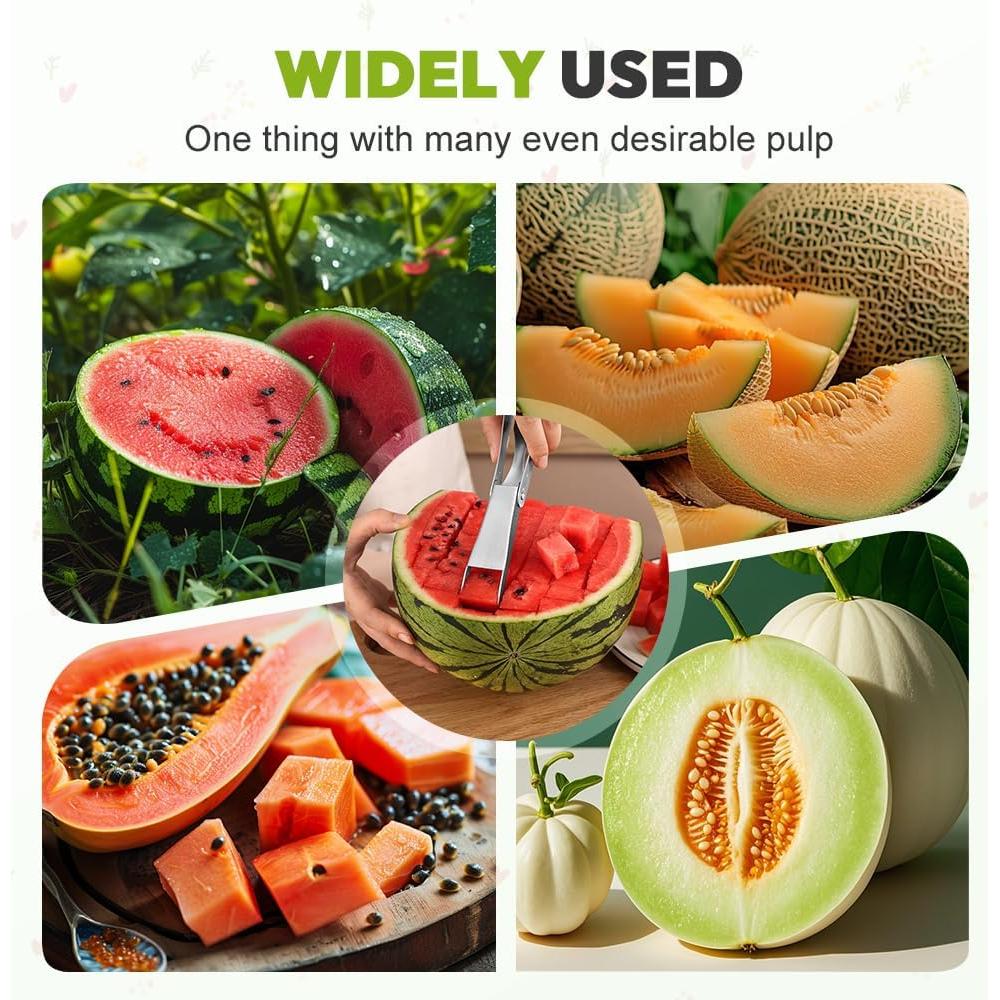 Cortador de Sandía 3 en 1 Koujut Acero Inoxidable Plateado