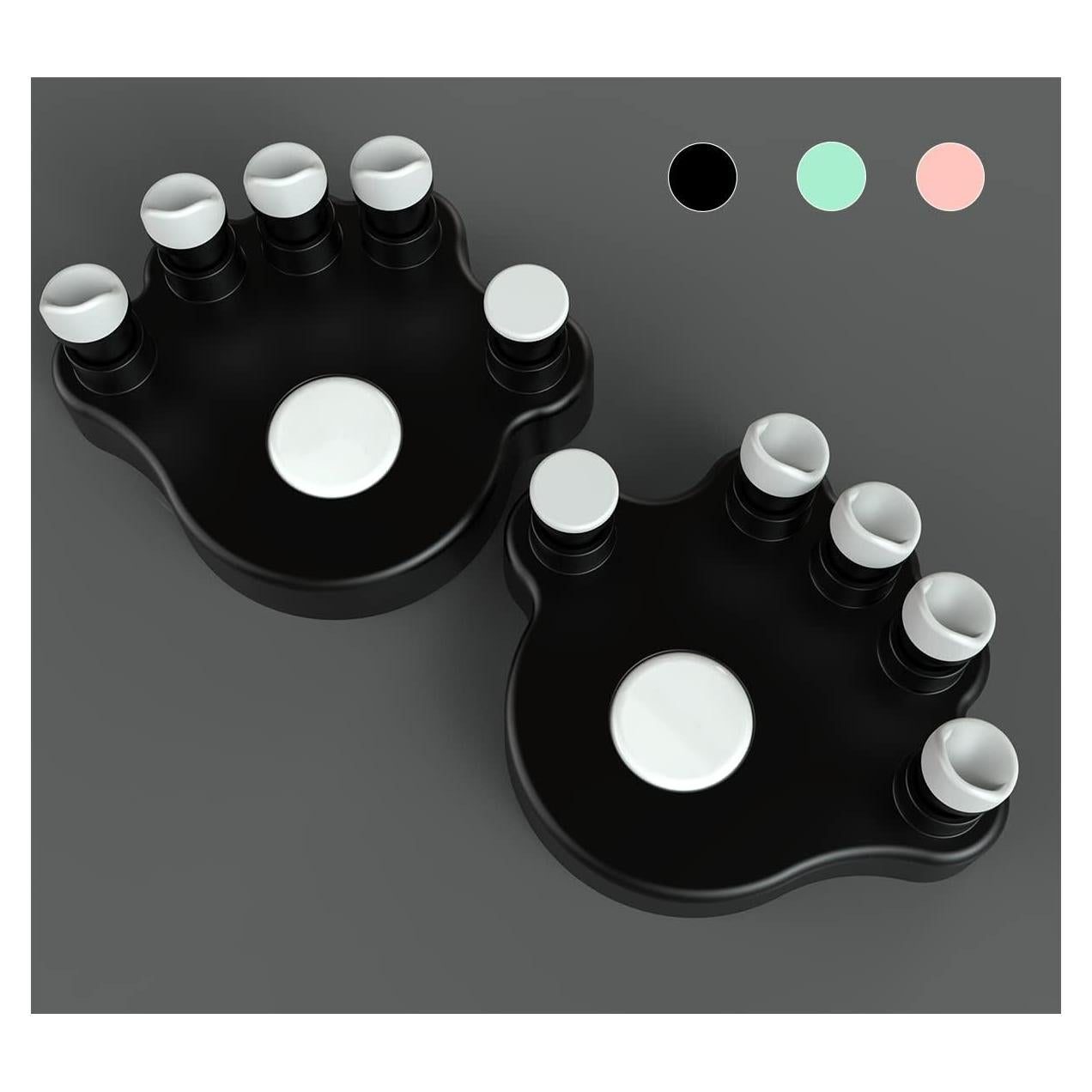 Entrenadores de Dedos de Piano Moreup 2PCS Negro Ergonomico