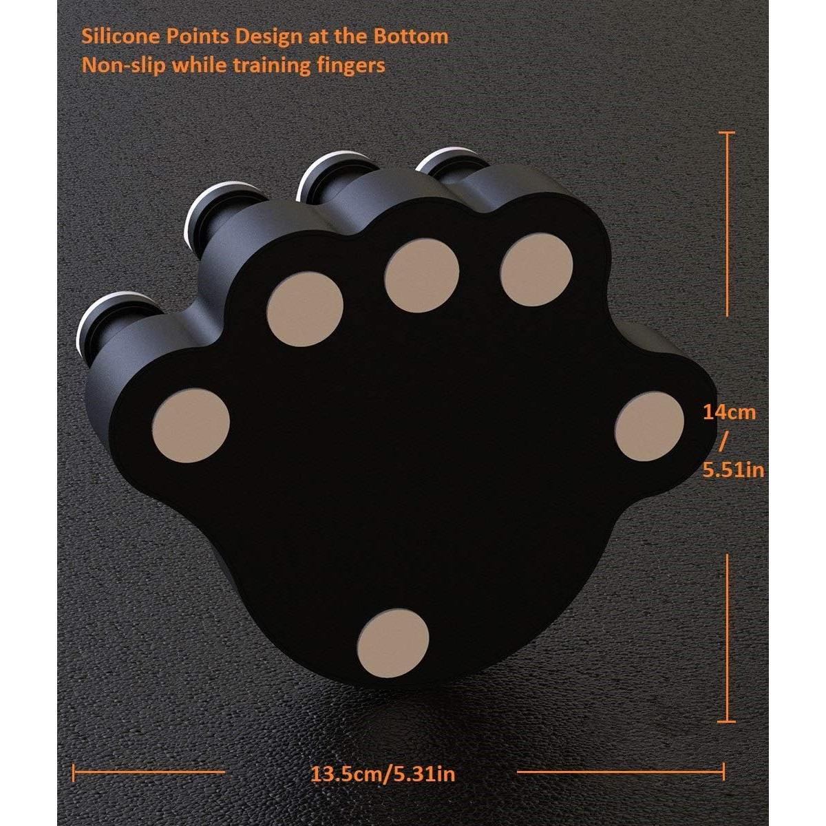 Entrenadores de Dedos de Piano Moreup 2PCS Negro Ergonomico
