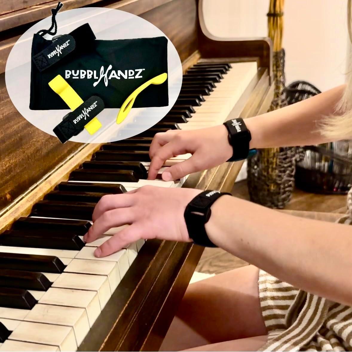 Entrenador de Postura de Mano para Piano Amarillo Extra Pequeño