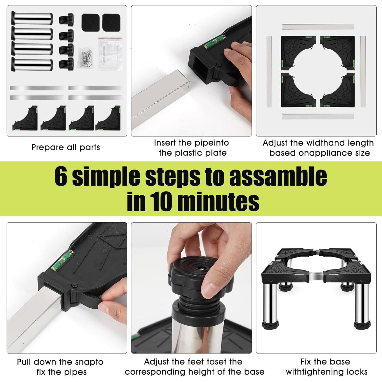 Soporte Ajustable para Mini Nevera Ailahloe 24-27cm Antivibración