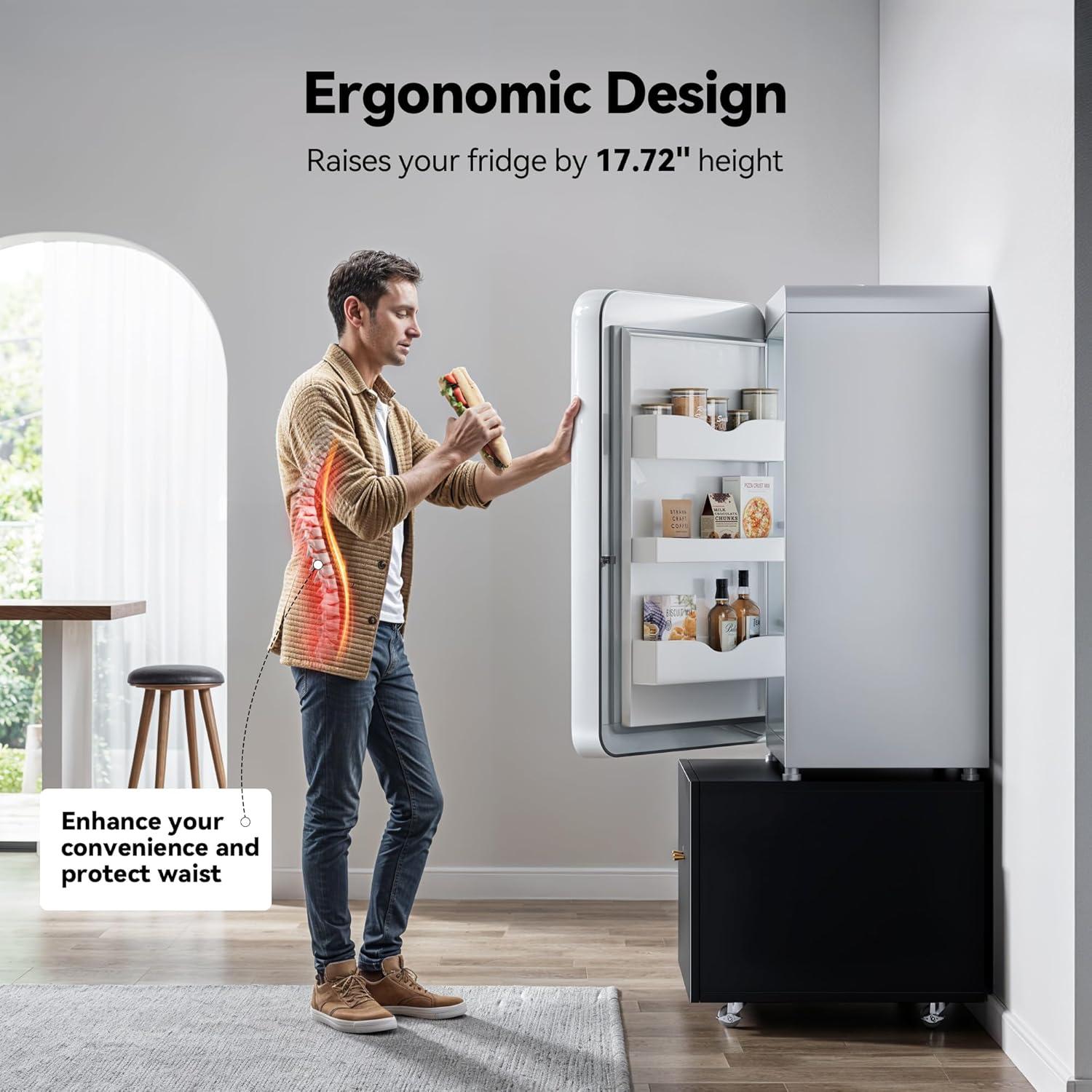 Soporte para Mini Nevera INMOZATA con Estantes Ajustables 60x60 cm