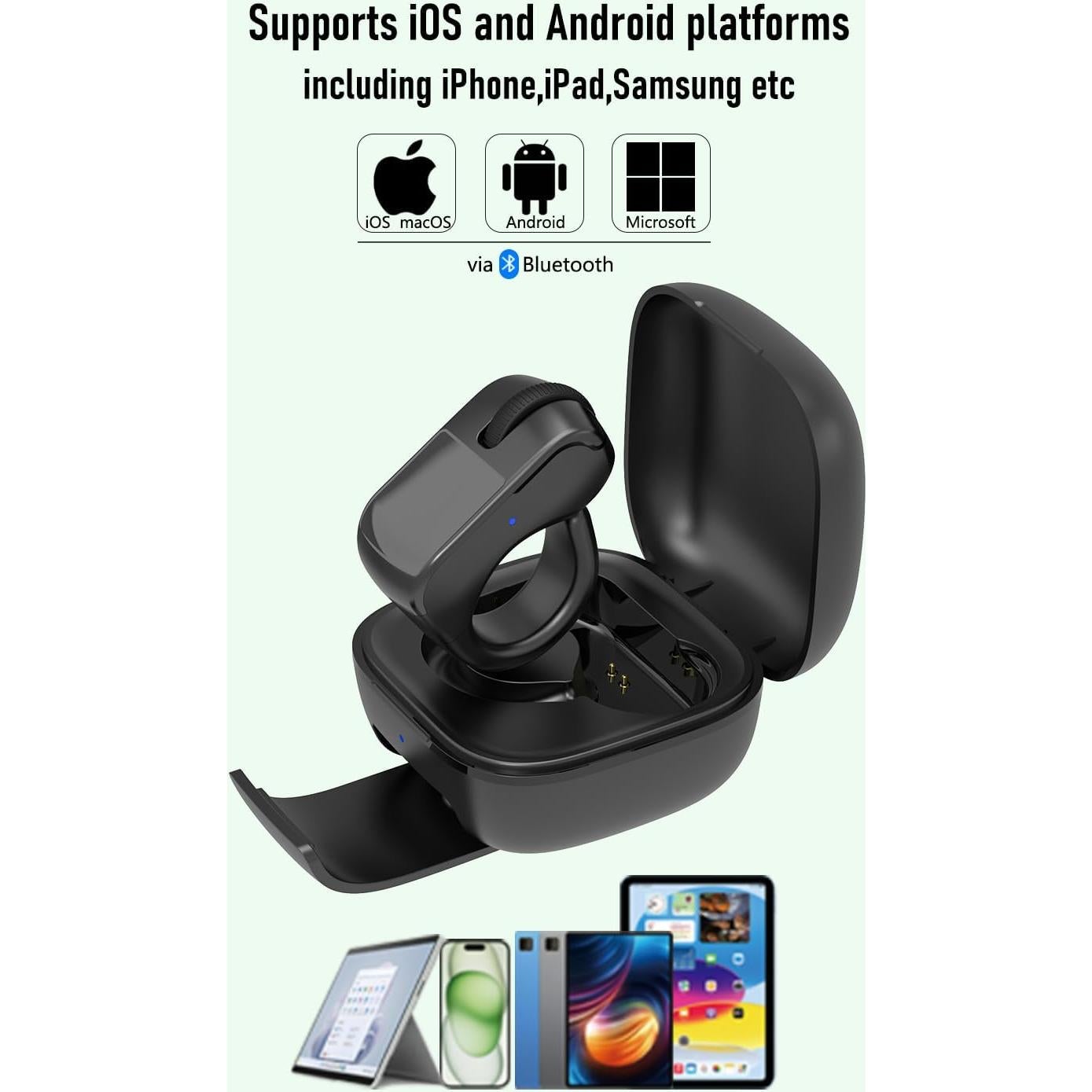 Control Remoto Bluetooth ZTYTO con Touchpad y Rueda - Negro