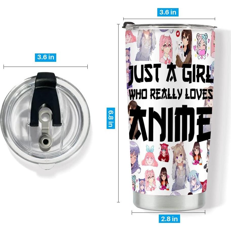 Taza de Acero Inoxidable 591ml Anime LONGXIN - Regalo Original