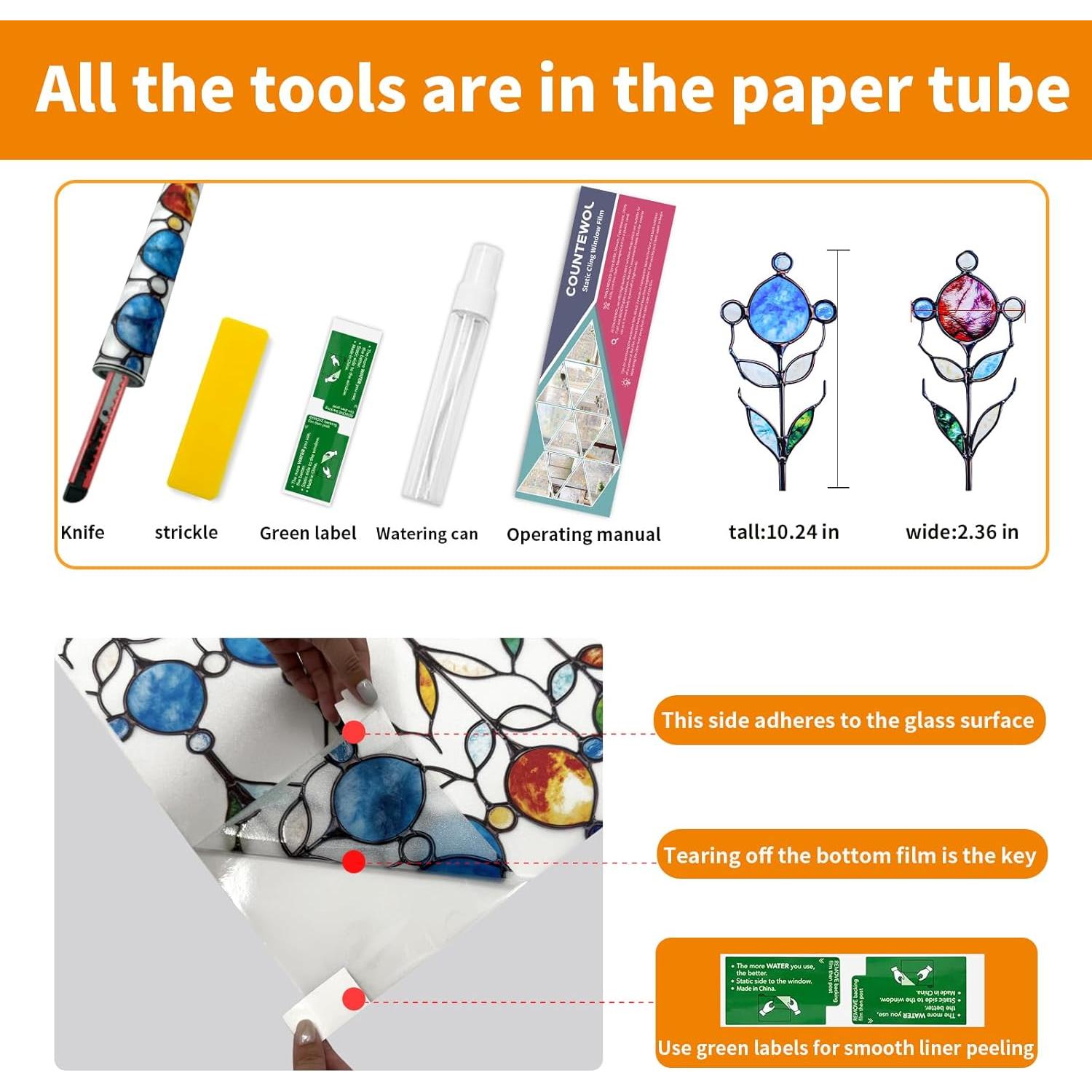 Película de Ventana Privada COUNTEWOL Esmerilada 44.5x200 cm