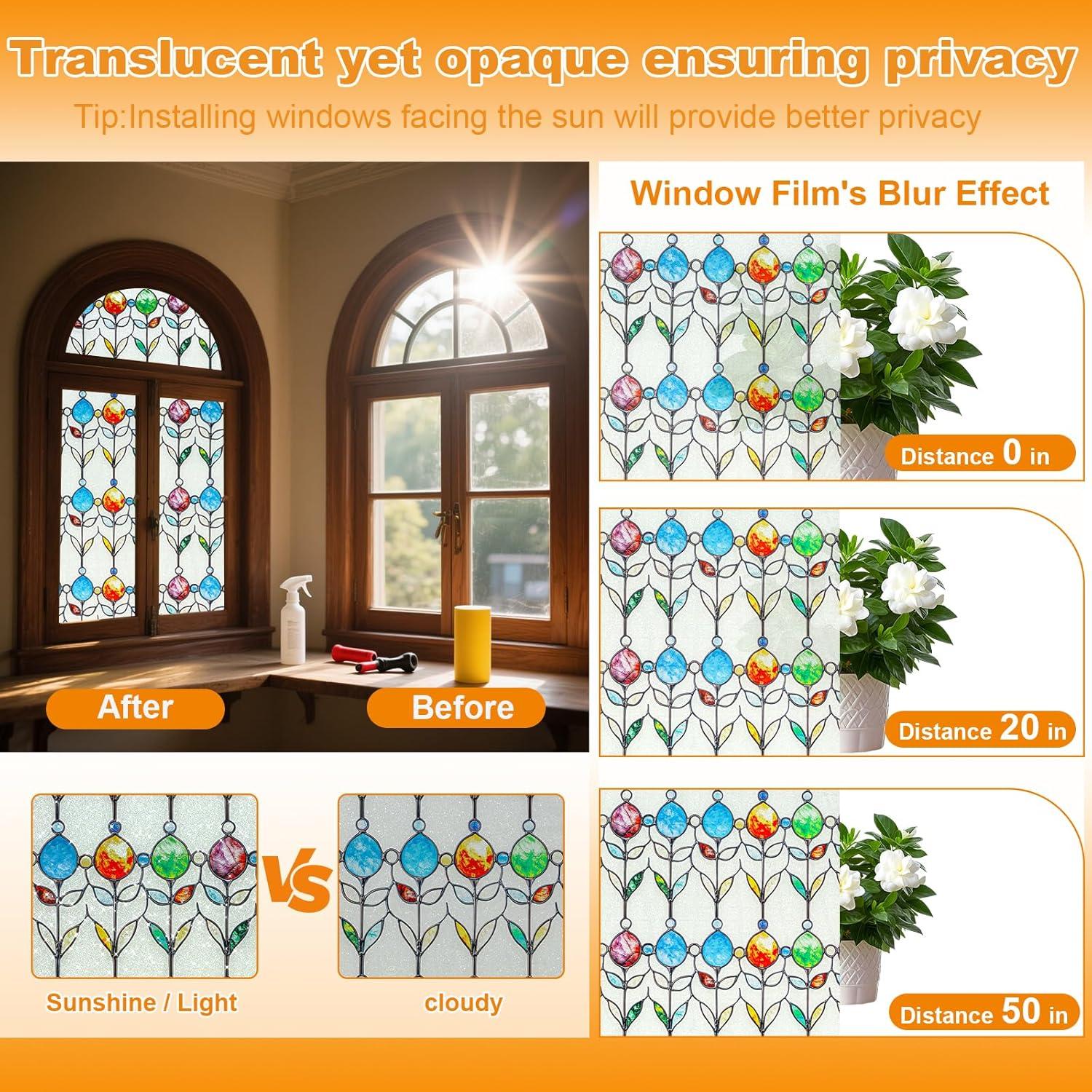 Película de Ventana Privada COUNTEWOL Esmerilada 44.5x200 cm