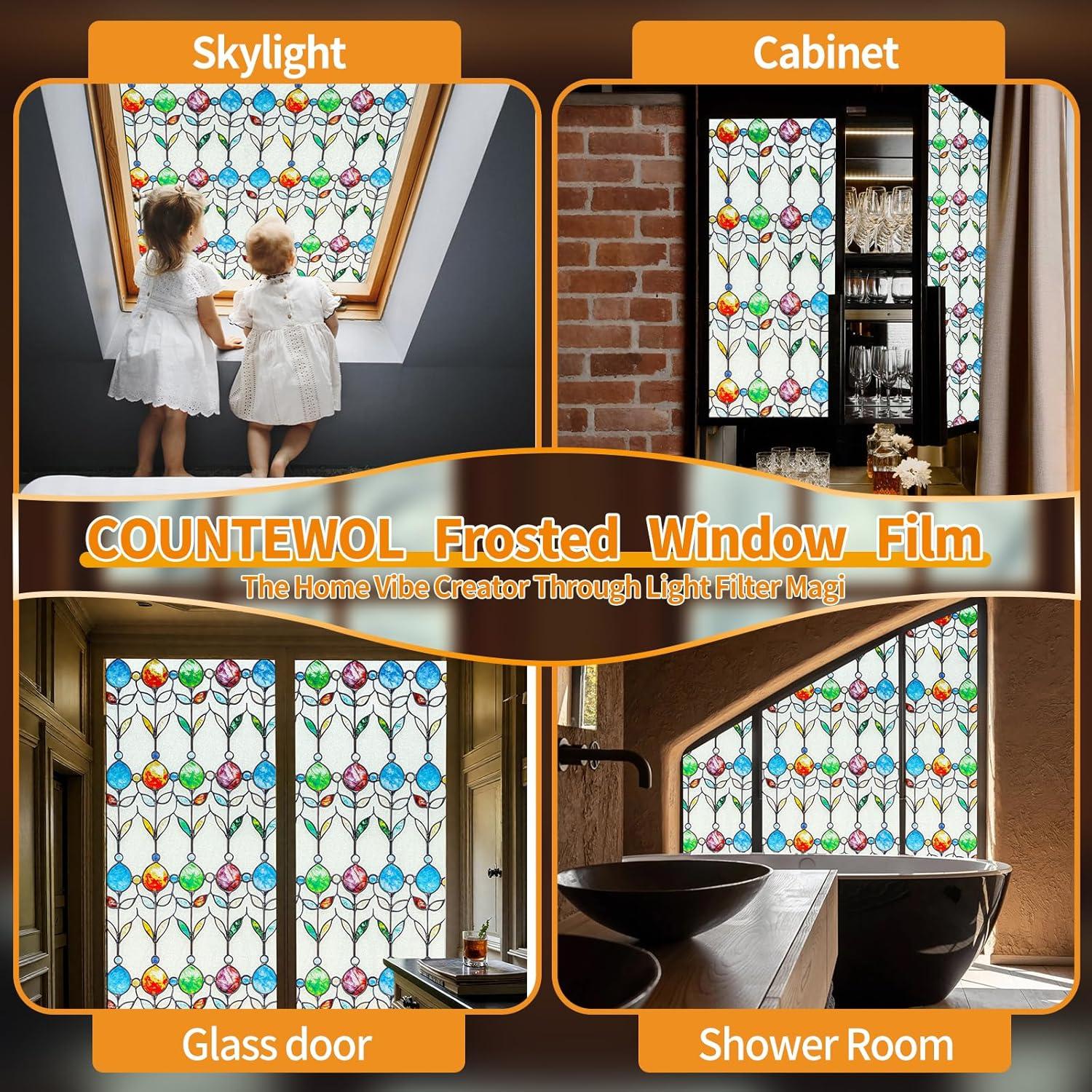 Película de Ventana Privada COUNTEWOL Esmerilada 44.5x200 cm