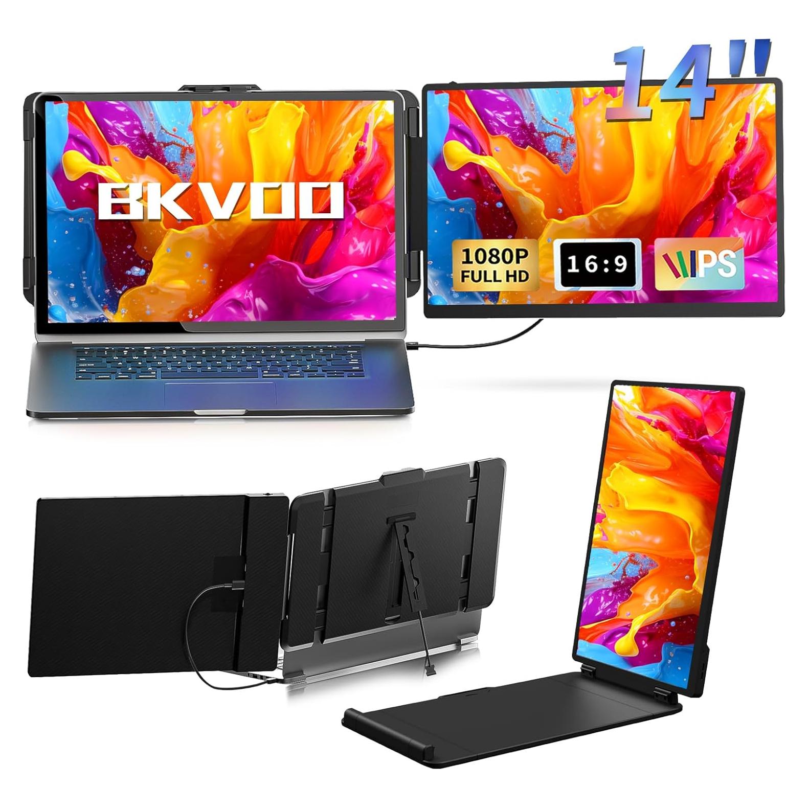 Extensor de Pantalla Portátil BKVOO S1 14" FHD 1080P USB-C HDMI
