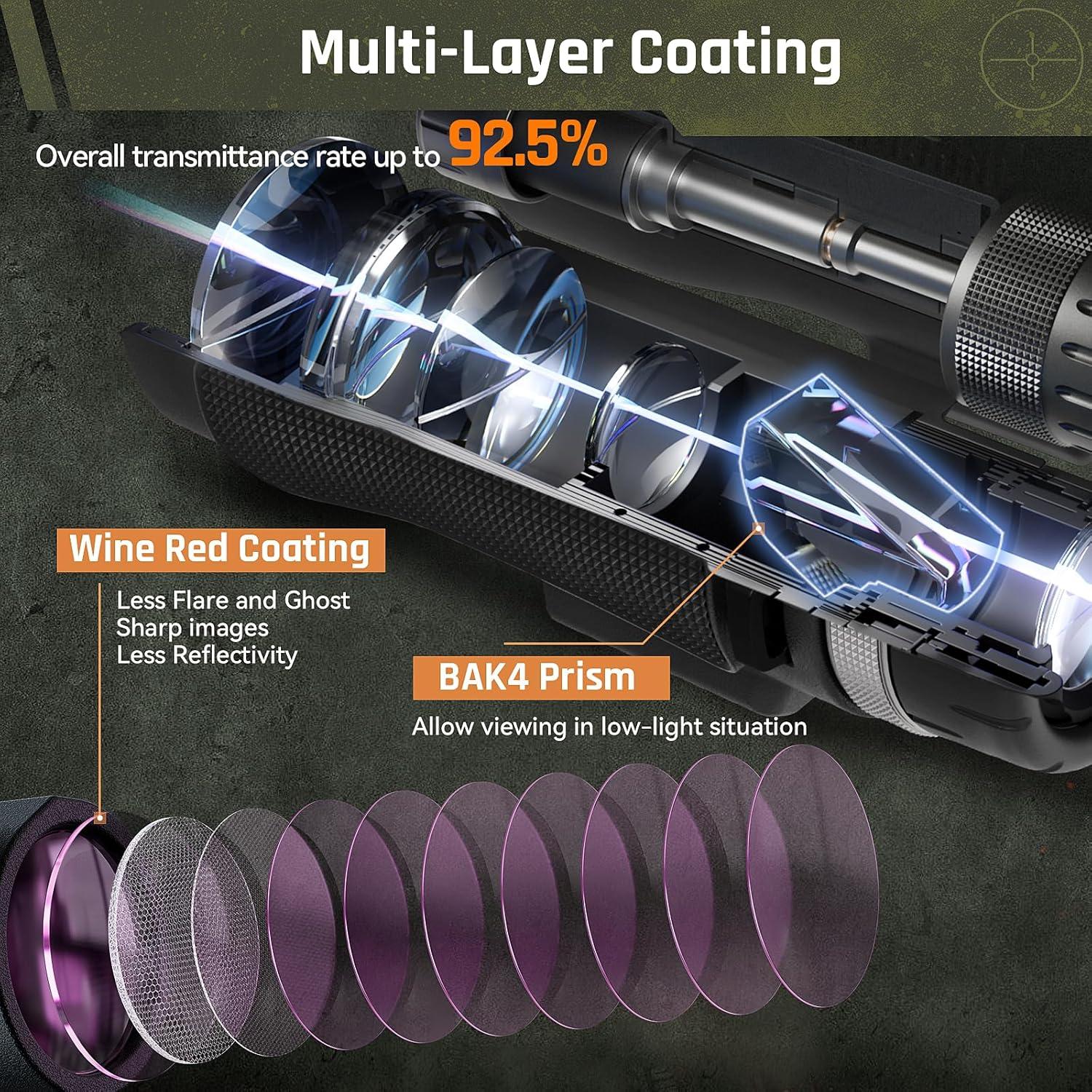 Binoculares SPORTICH B1042B-MD 10x42ED con Medidor Láser