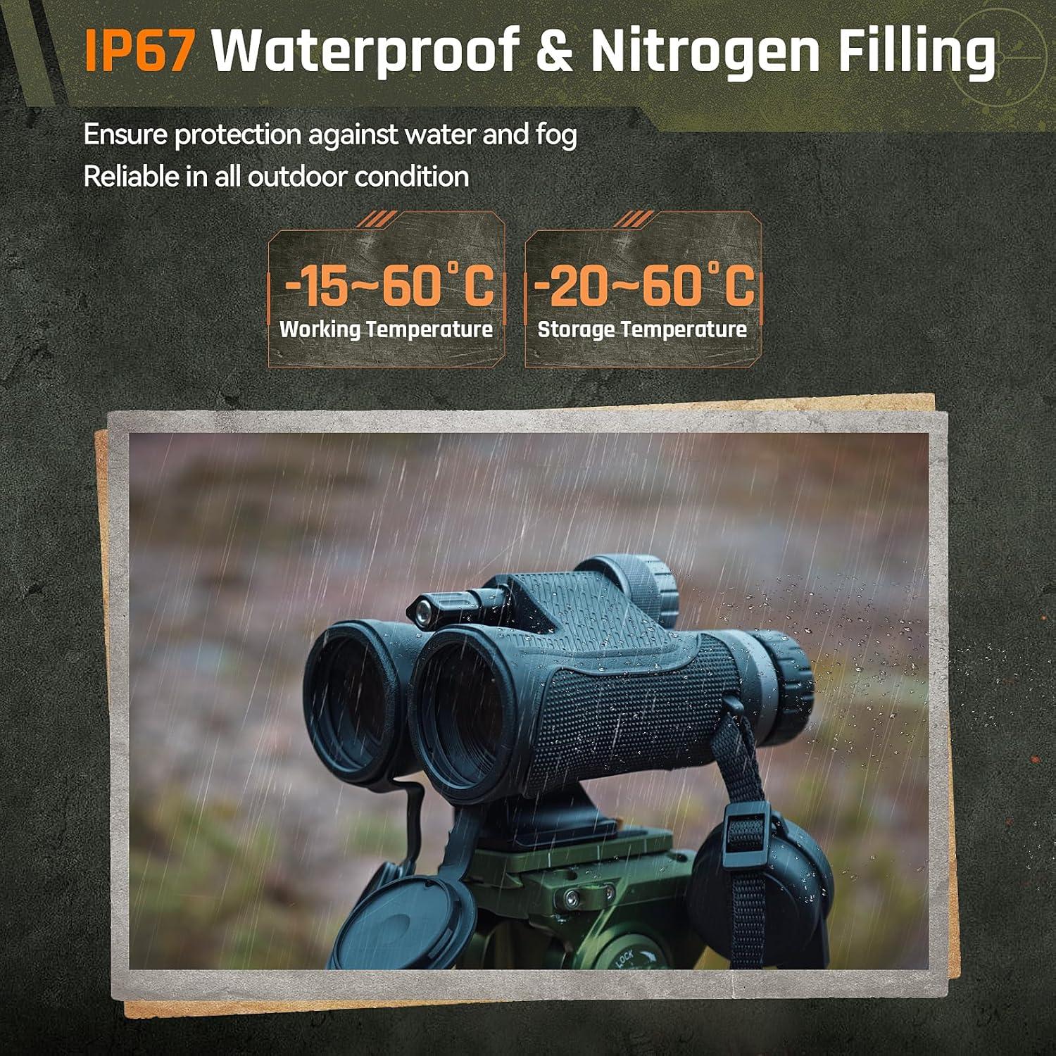 Binoculares SPORTICH B1042B-MD 10x42ED con Medidor Láser