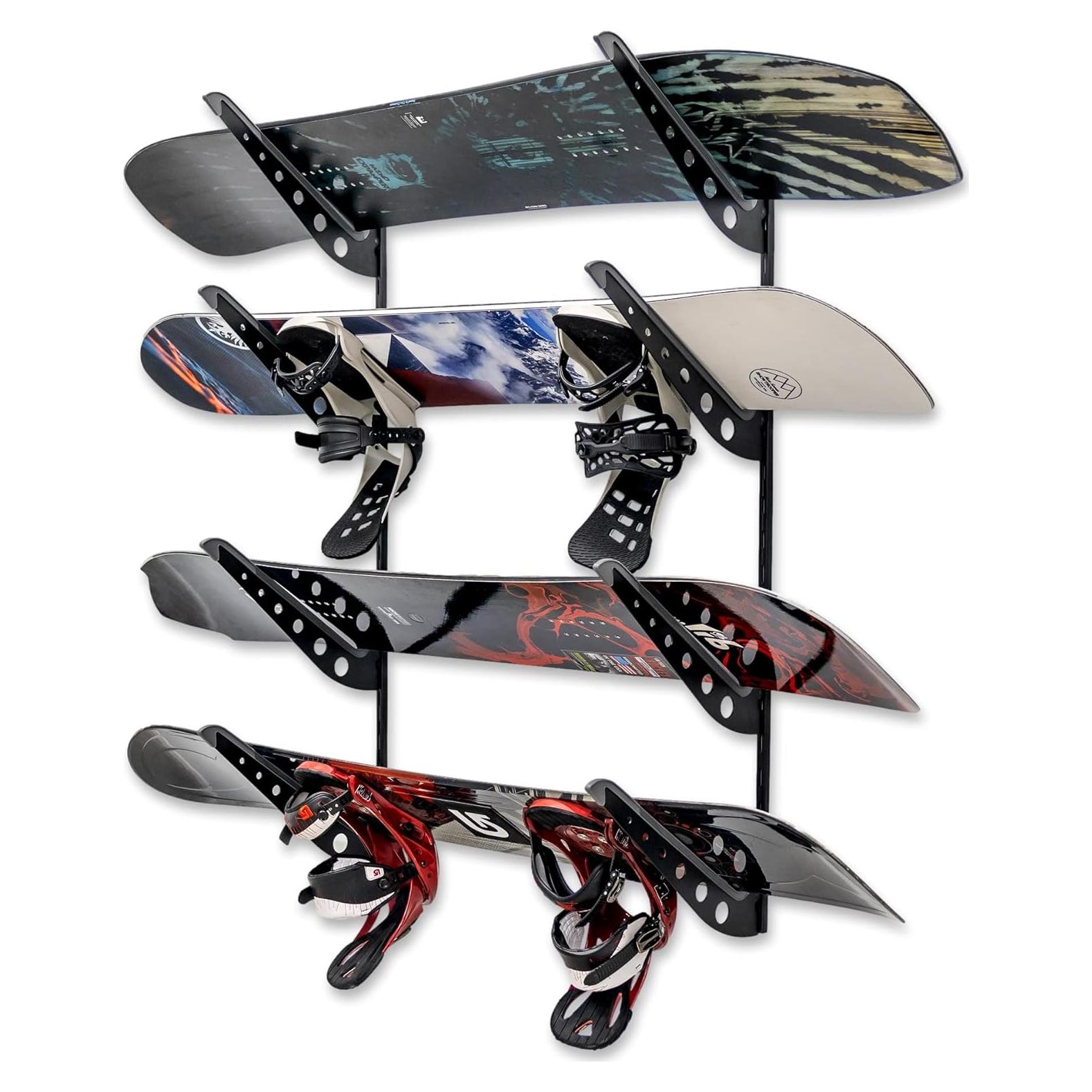 Soporte de Almacenamiento Ajustable StoreYourBoard para 4 Snowboards