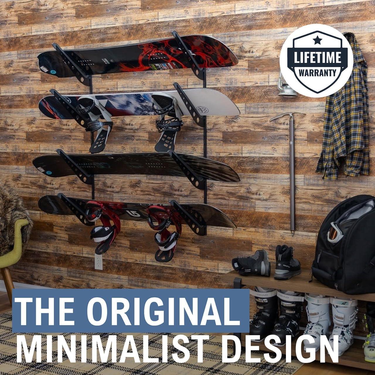 Soporte de Almacenamiento Ajustable StoreYourBoard para 4 Snowboards