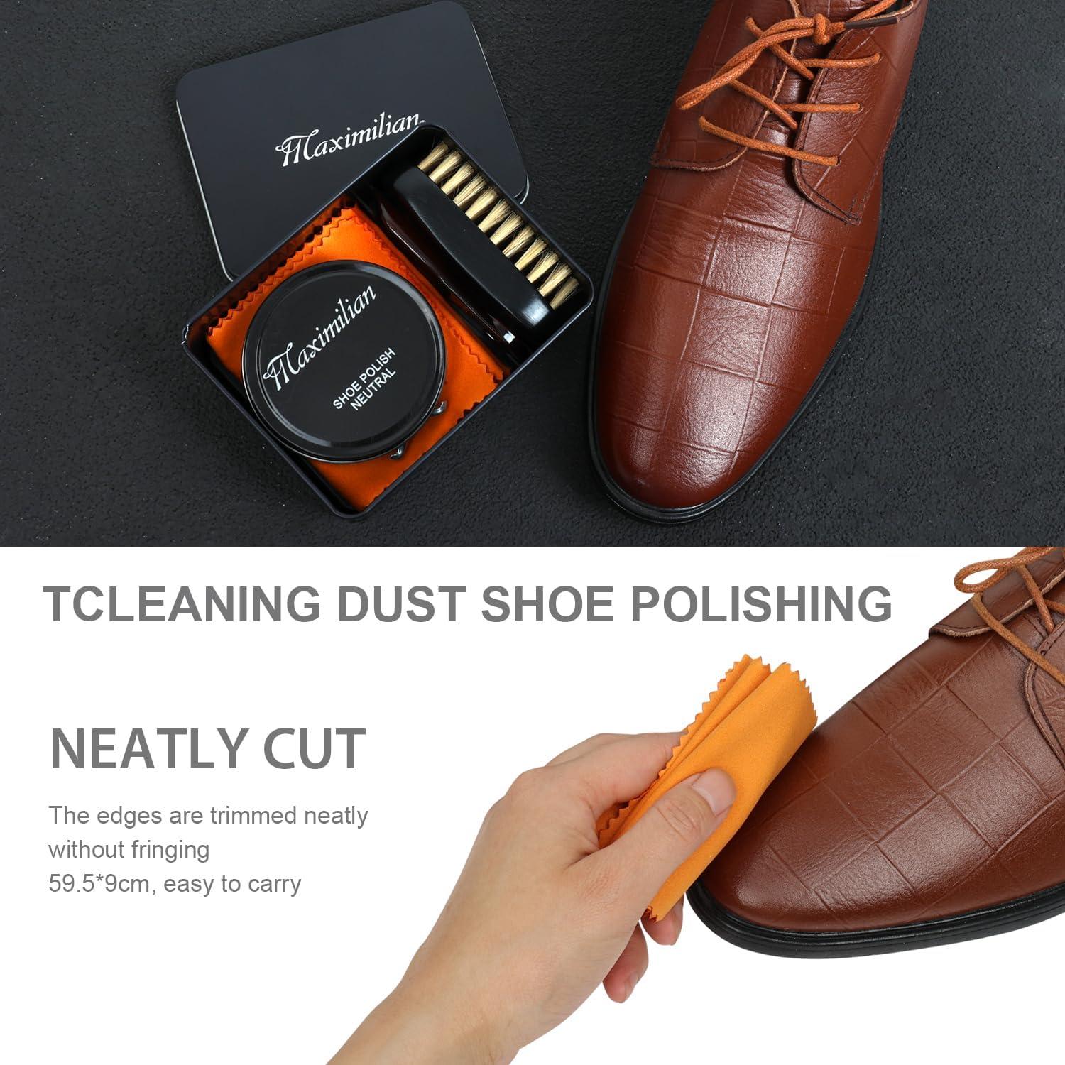 Kit de Cuidado de Zapatos Profesional Maximilian - Cera y Cepillo