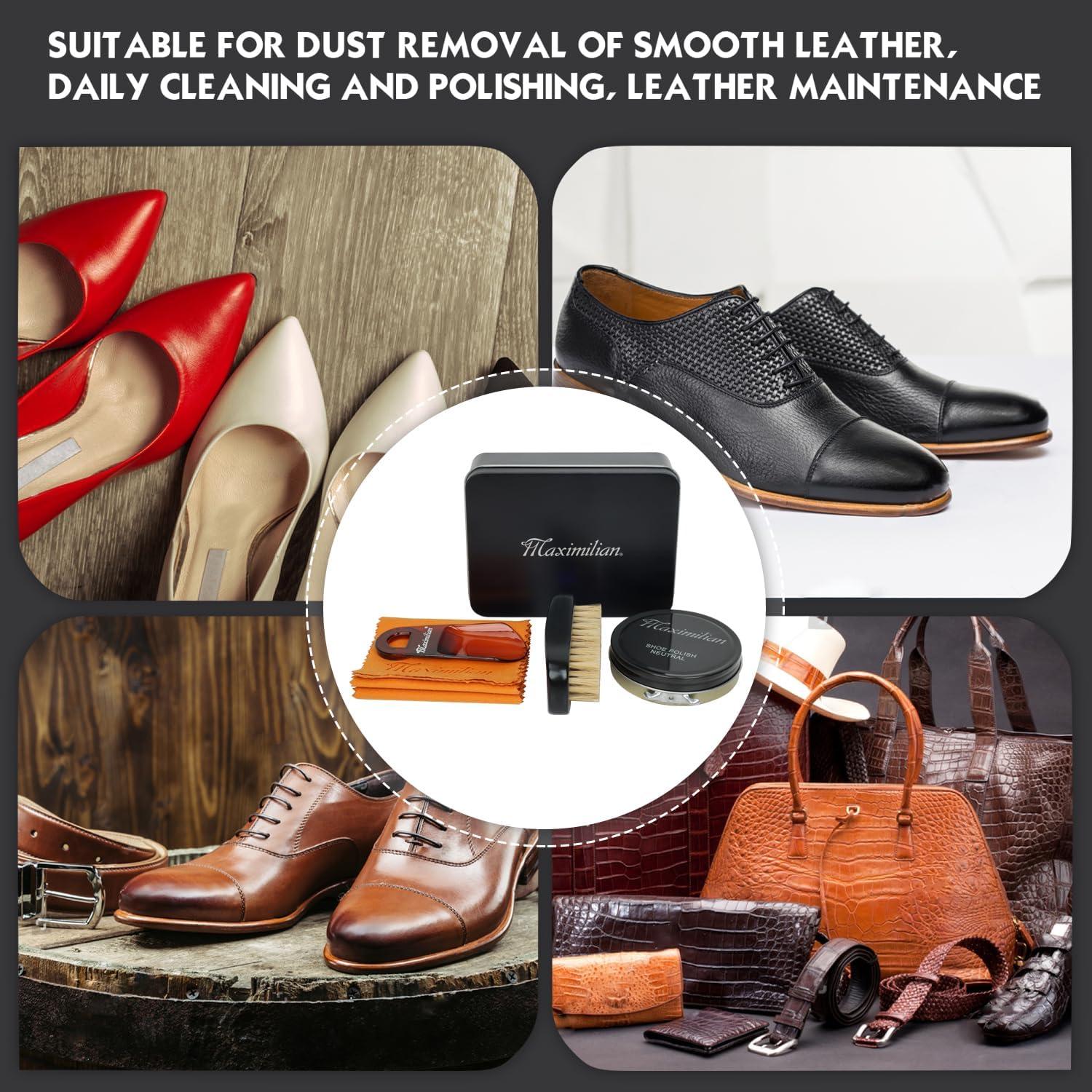 Kit de Cuidado de Zapatos Profesional Maximilian - Cera y Cepillo
