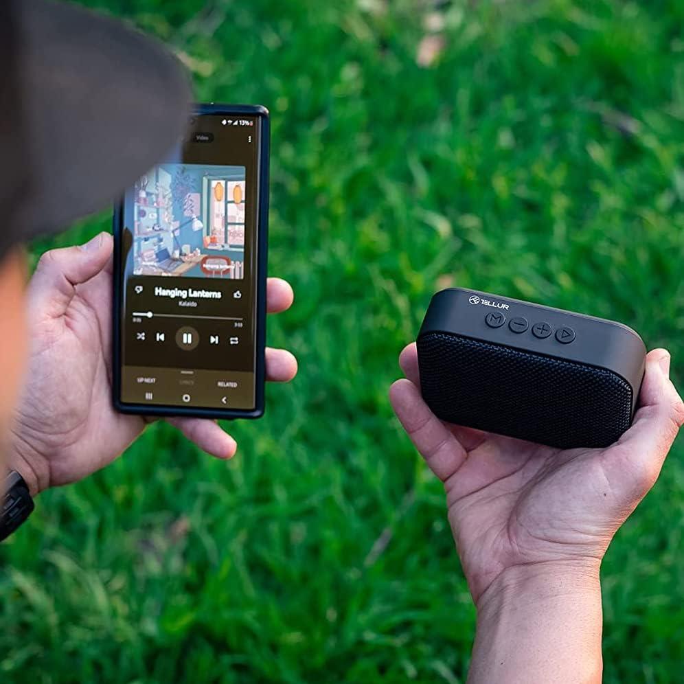 Altavoz Bluetooth TELLUR Callisto Portátil 4.2 FM USB Negro