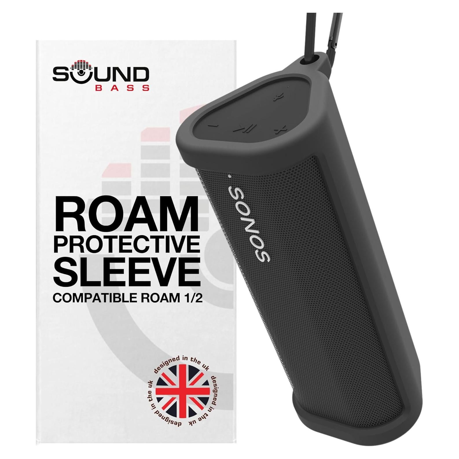 Funda Protectora de Silicona Soundbass para Sonos Roam 2 Negra