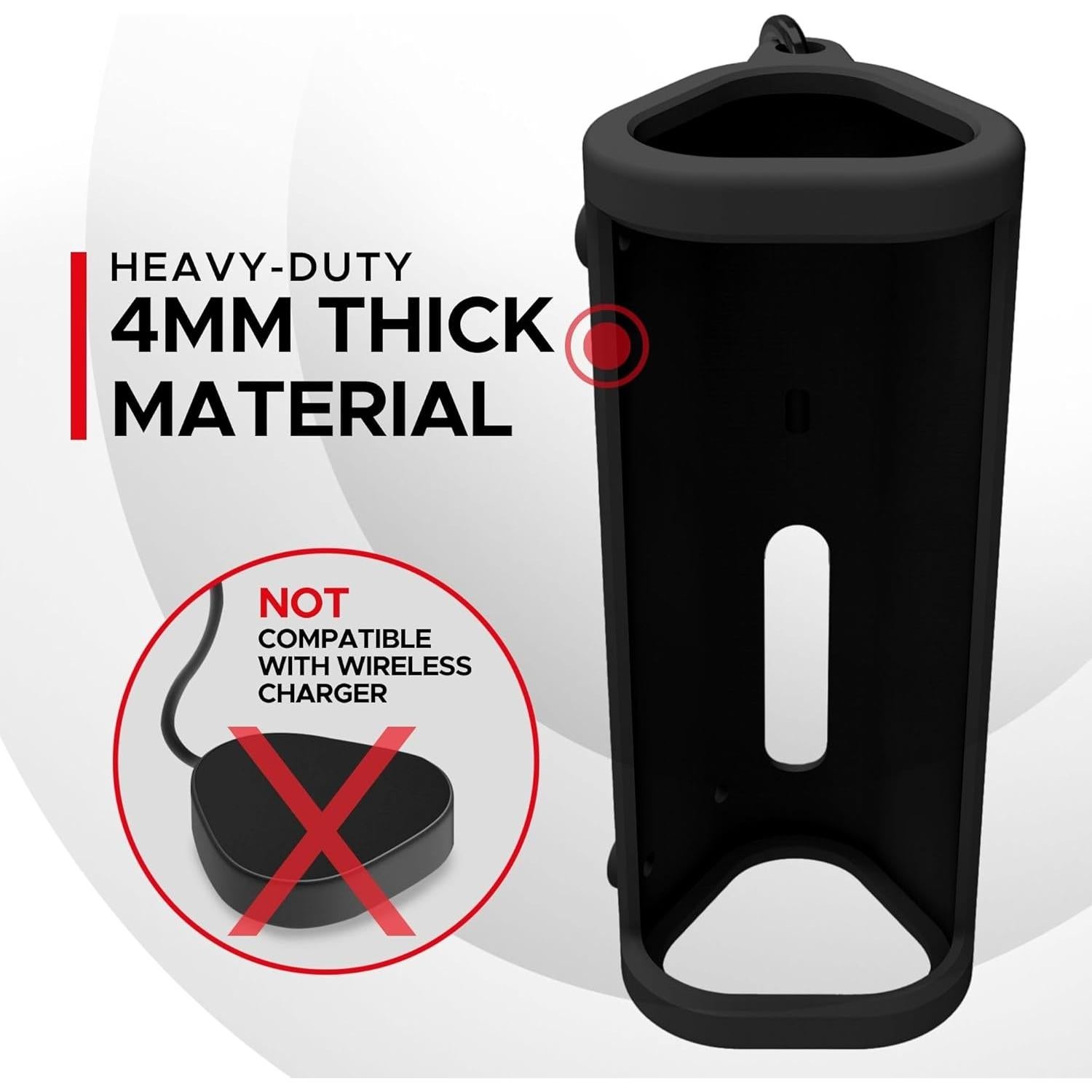 Funda Protectora de Silicona Soundbass para Sonos Roam 2 Negra