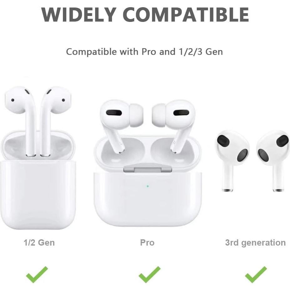 Ganchos para oídos YINVA ajustables para AirPods Pro y Gen 1-3