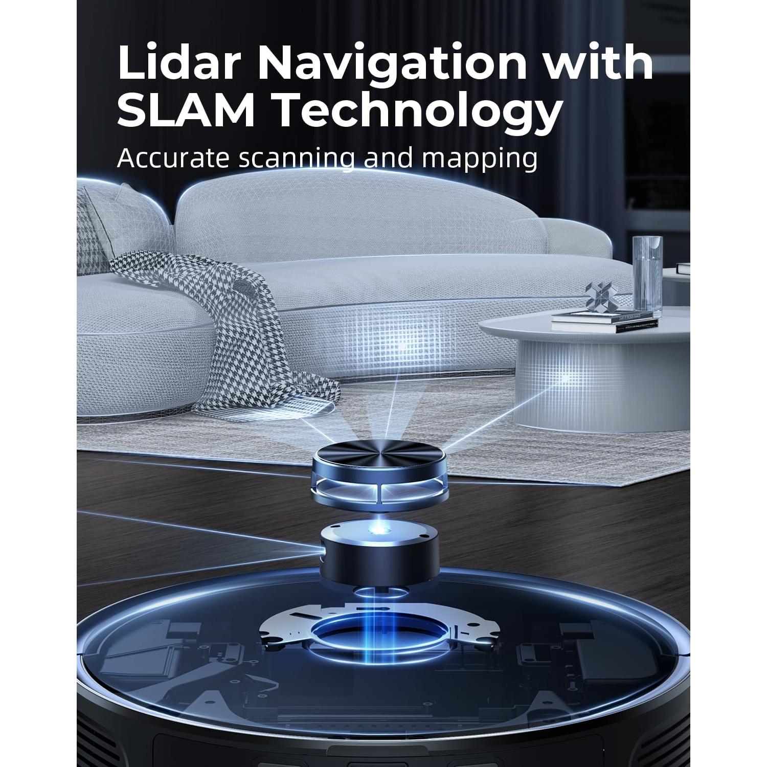 Aspiradora Robótica Laresar Clean CRV502 3500Pa con Mopa