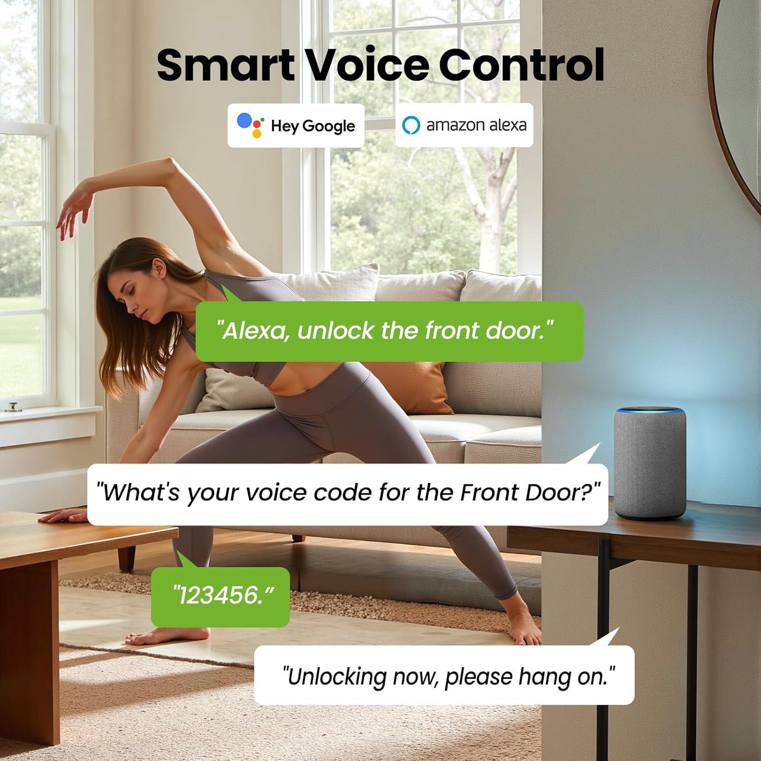 Cerradura Inteligente GHome para Puerta Principal WiFi 6 en 1