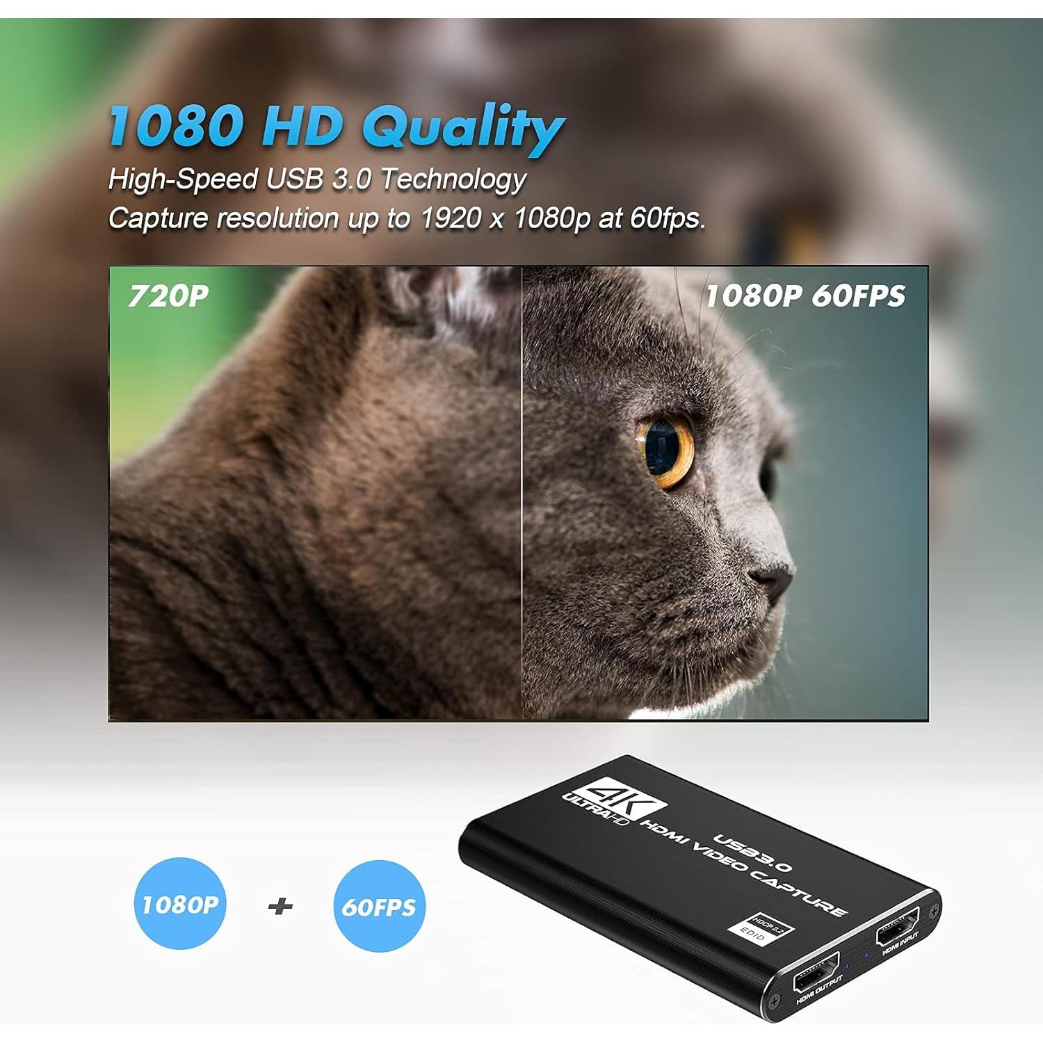 Tarjeta de Captura HDMI 4K VIXLW 1080P 60FPS USB 3.0