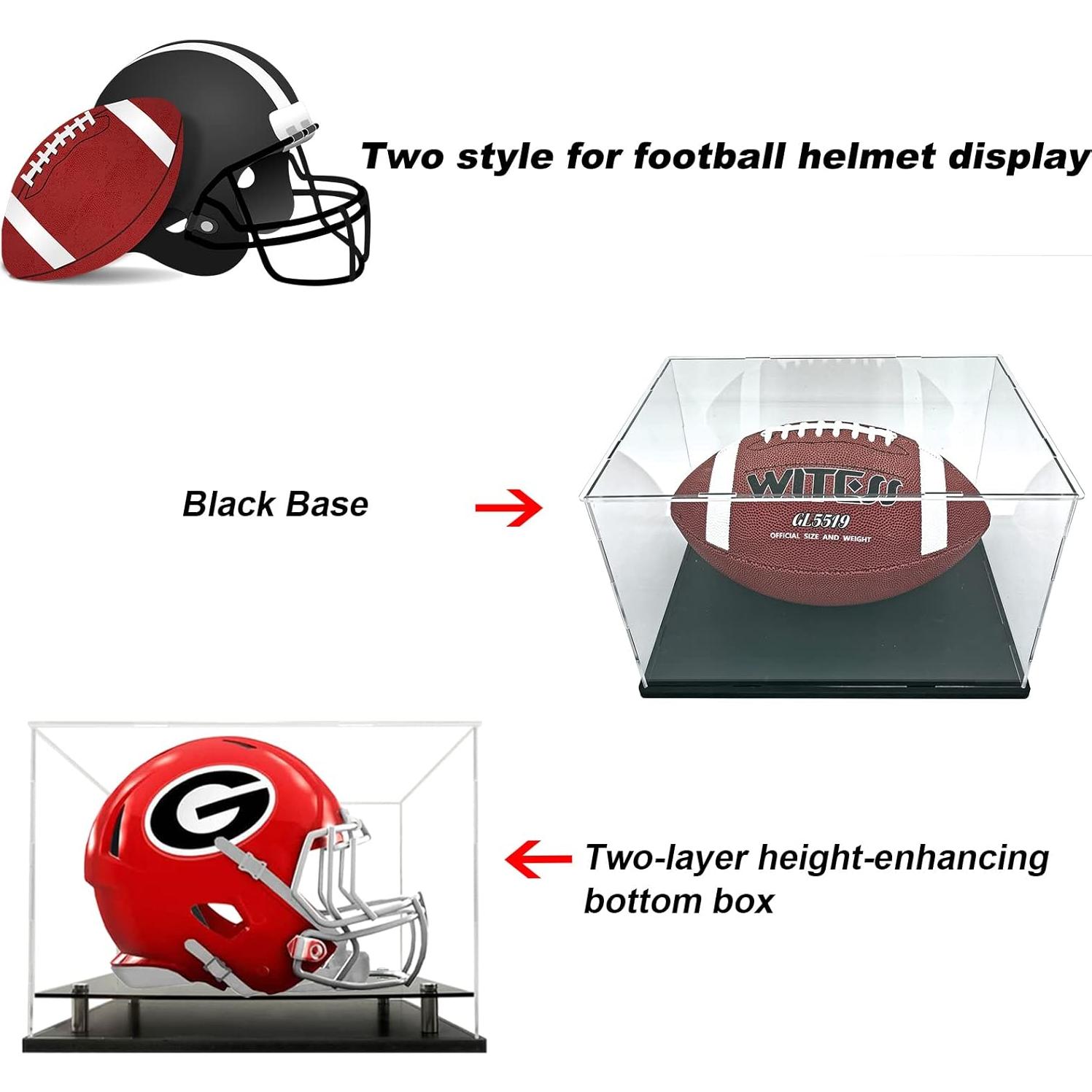 Estuche de exhibición para casco de fútbol Wanlian 38x31.8 cm
