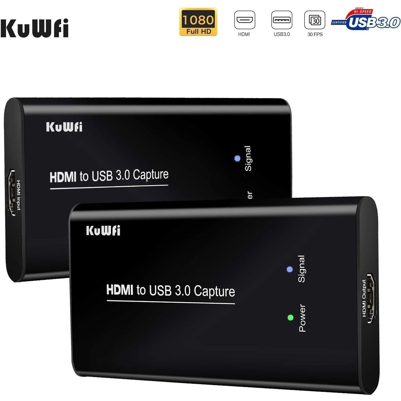 Tarjeta de Captura HDMI a USB3.0 KuWFi 1080P para Juegos