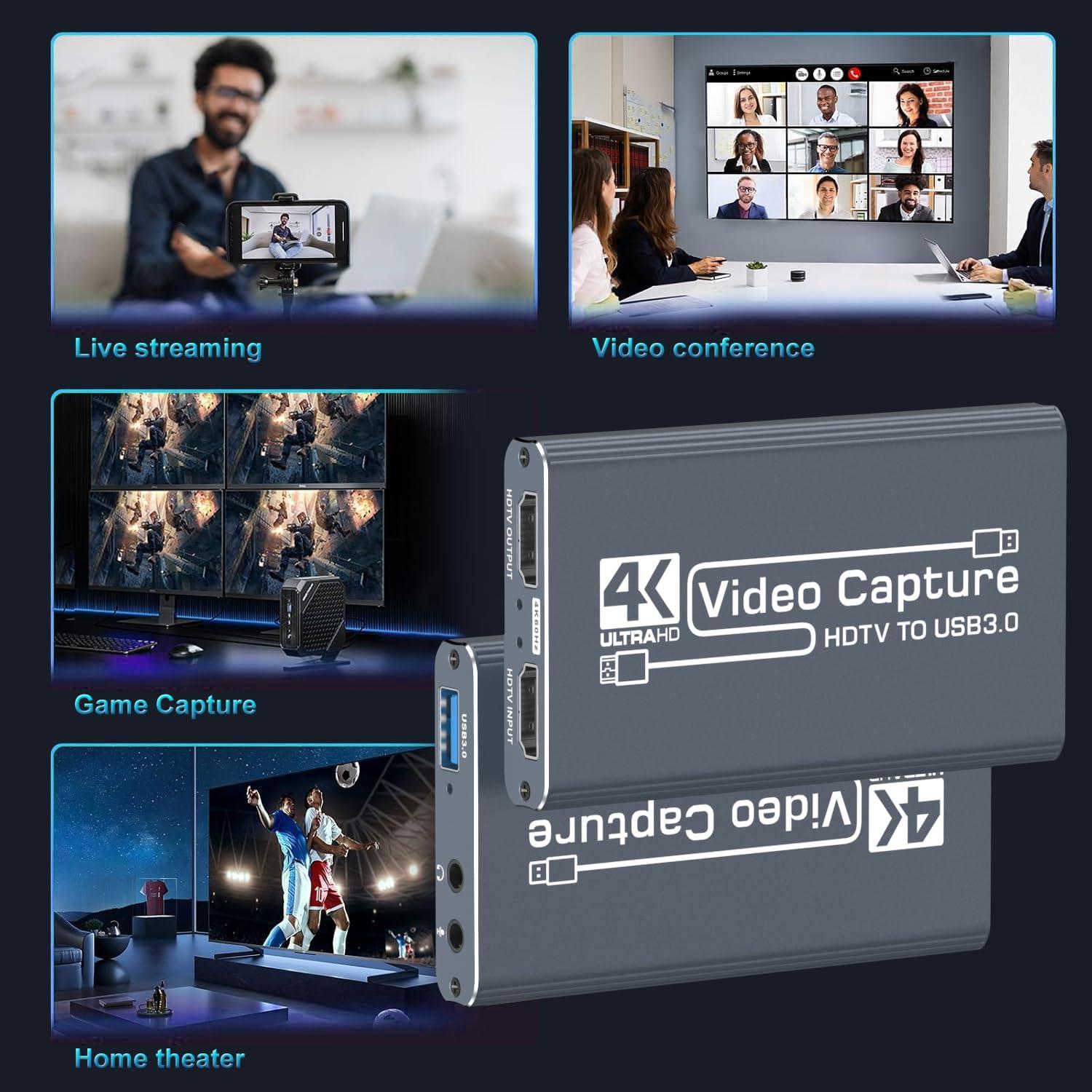 Tarjeta de Captura HDMI 4K Boboyes VAC-007 1080P 60FPS