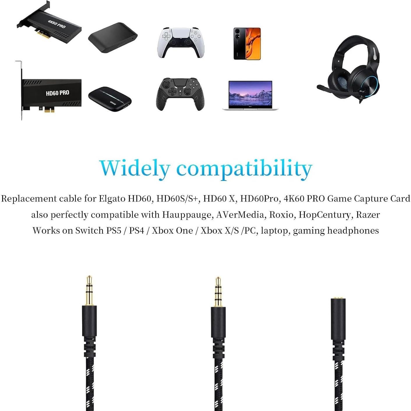 Cable Chat Link Pro HD60 S+ Eaglewirelss para PS5, Xbox One, Switch