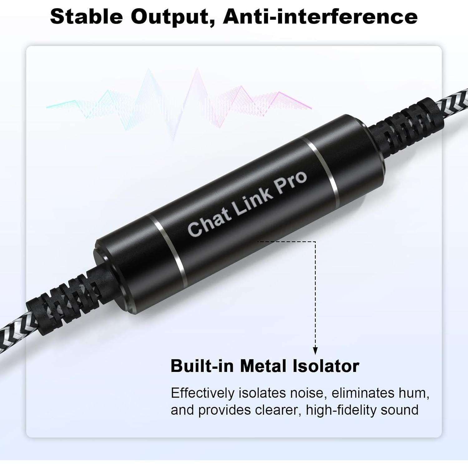 Cable Chat Link Pro Arzweyk 2.7m para Elgato HD60 y PS5