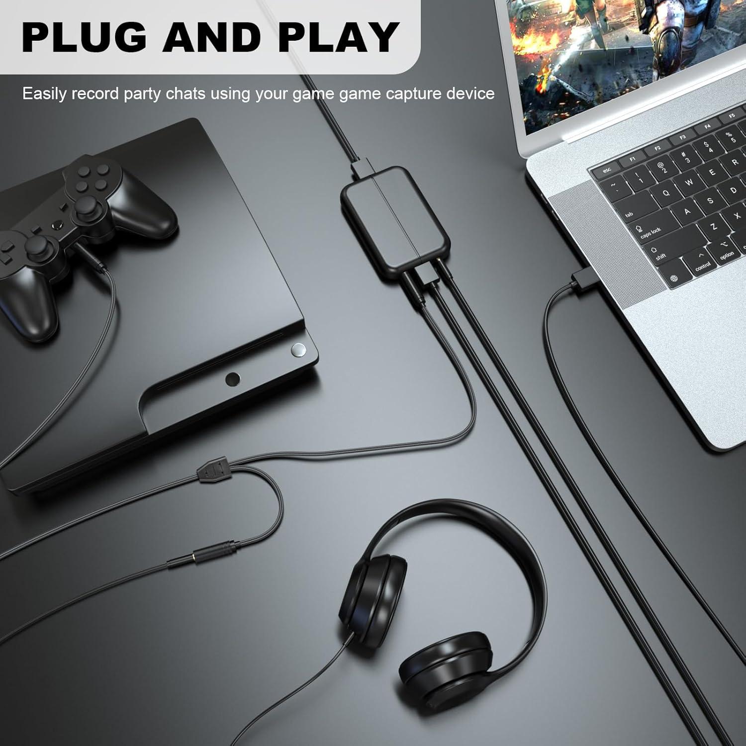 Cable de enlace de chat 2m Puiixur para Elgato HD60, PS4, Xbox