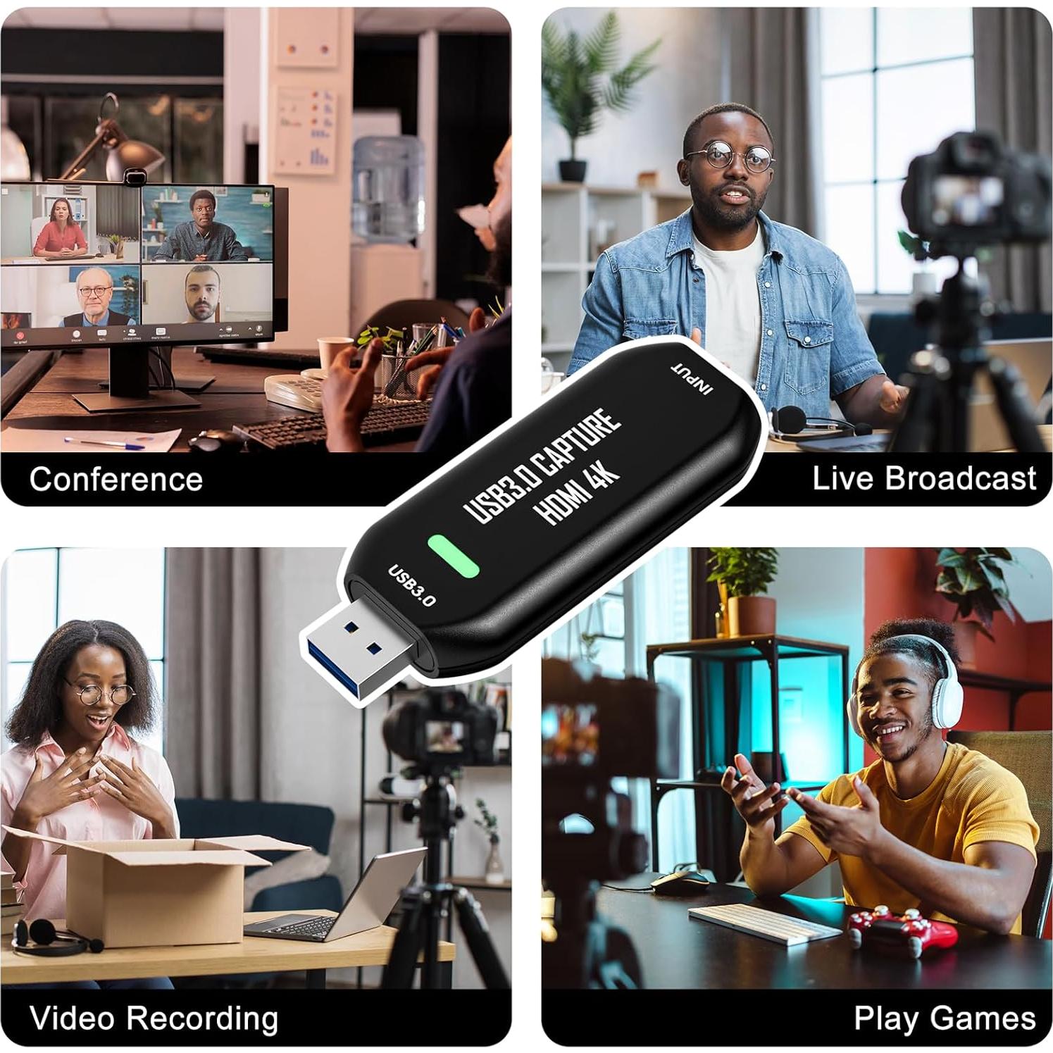 Tarjeta de Captura Cam Link 4K DigitPro U180-2 HDMI 1080p60