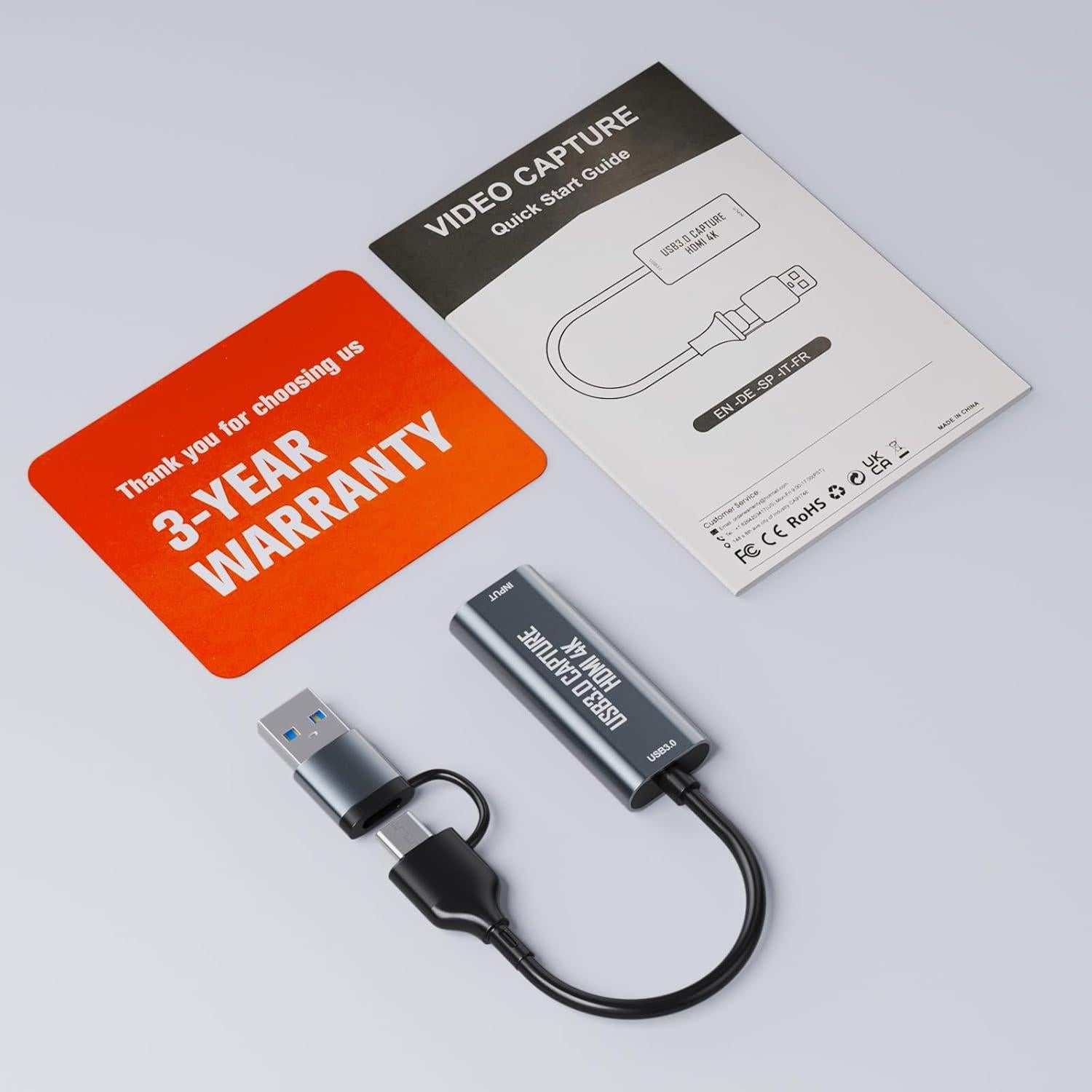 Tarjeta de Captura Cam Link 4K DigitPro U180-2 HDMI 1080p60