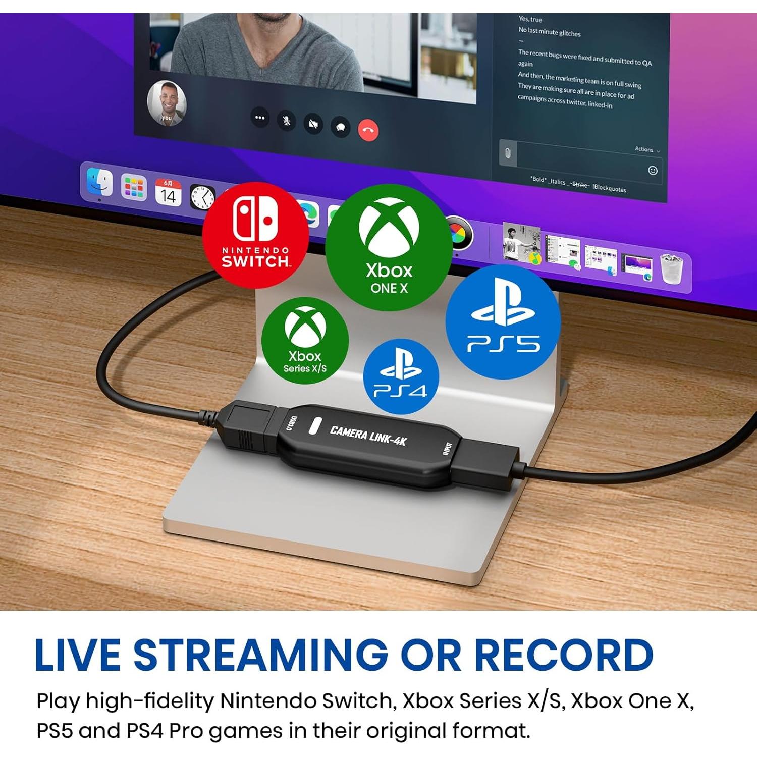 Cam Link 4K - Tarjeta de Captura Externa HDMI a USB 3.0
