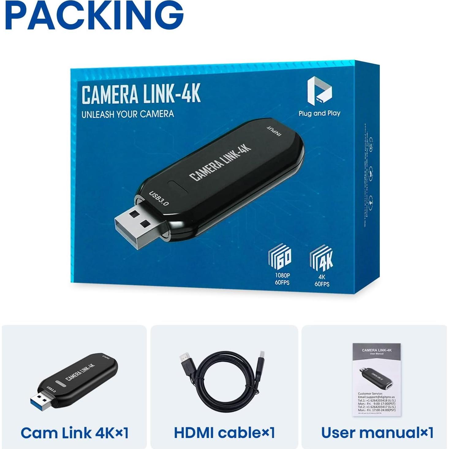 Cam Link 4K - Tarjeta de Captura Externa HDMI a USB 3.0