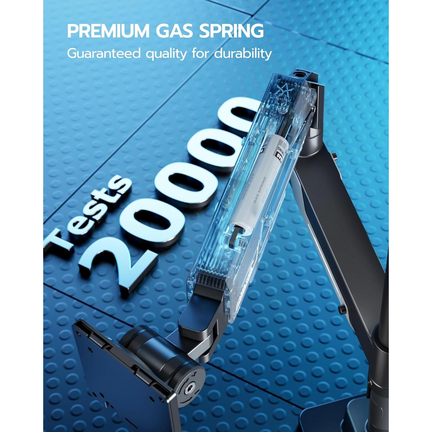 Soporte de Monitor ARES WING Ajustable con USB para Pantallas 24-57"