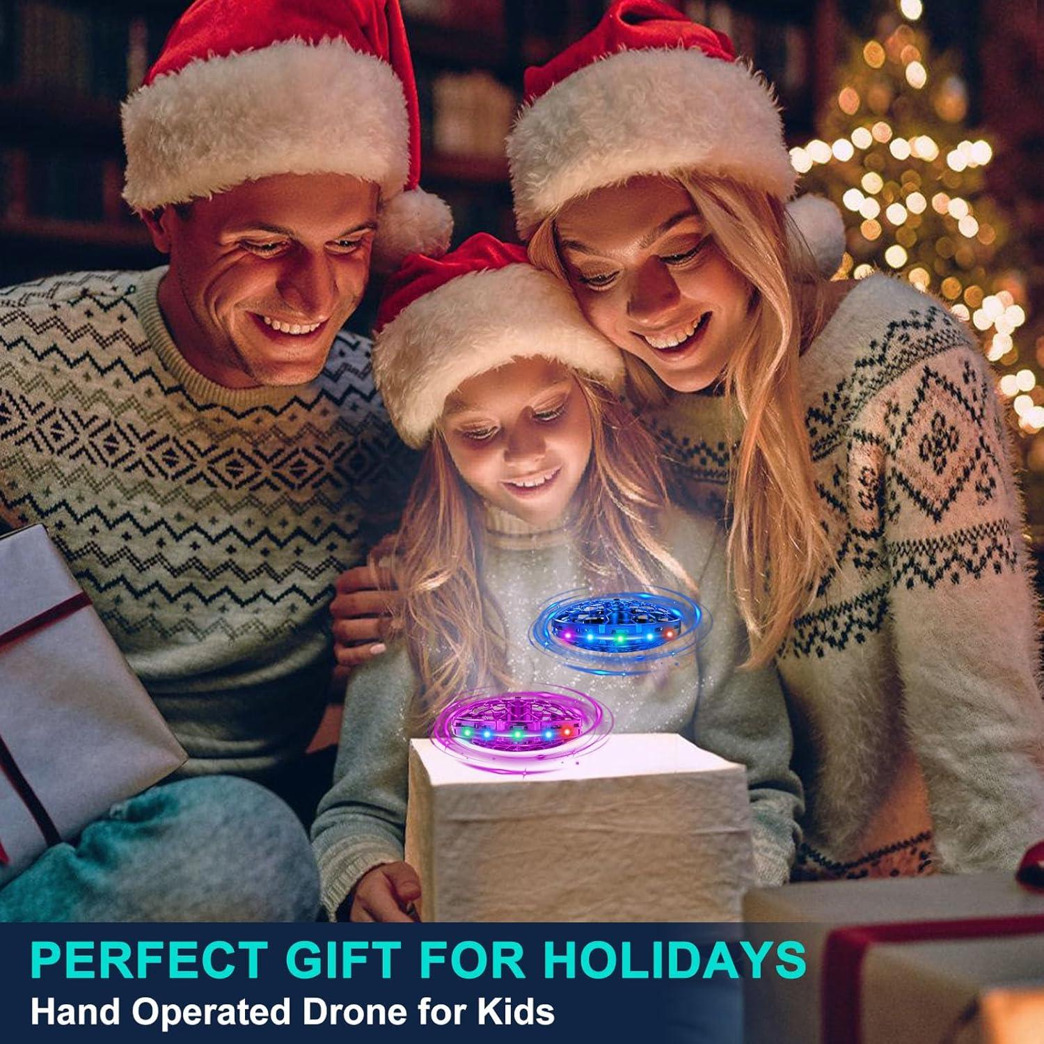 Dron Volador Mini ETPlanet Azul con Control por Gestos 360°