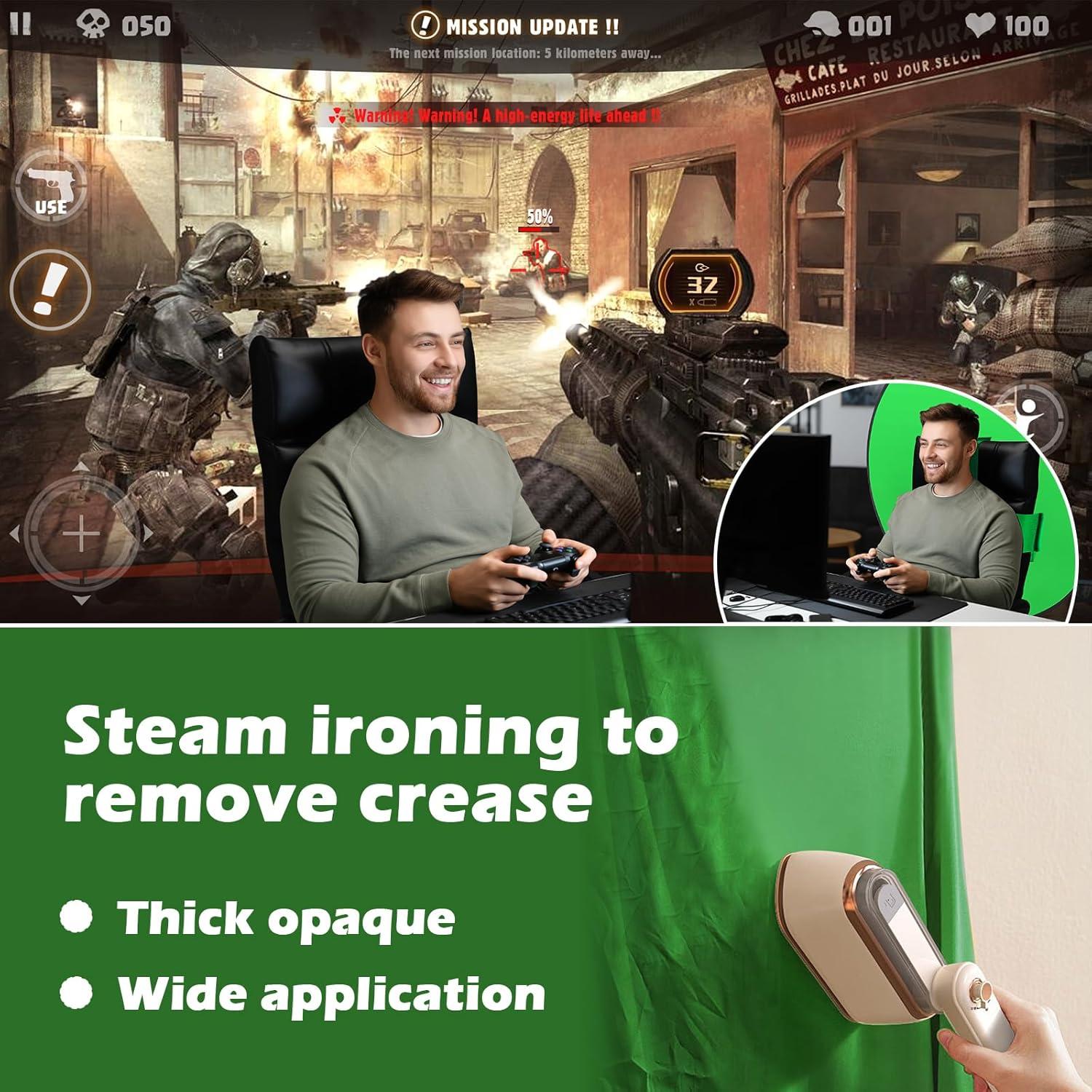 Pantalla Verde Portátil Chroma Key Xamanabu 57" para Streaming