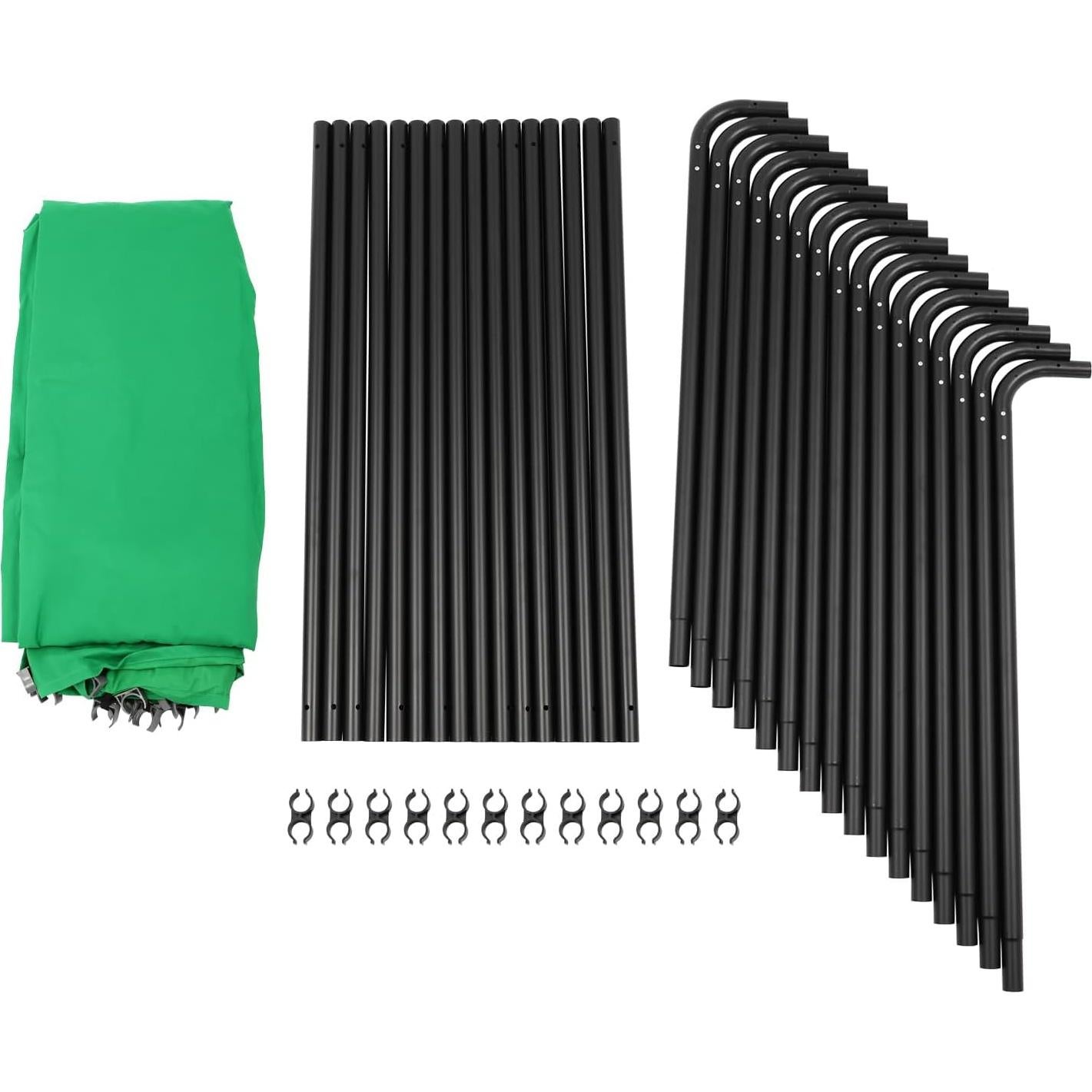 Fondo Verde Plegable 2.4m x 4m con Soporte para Fotografía