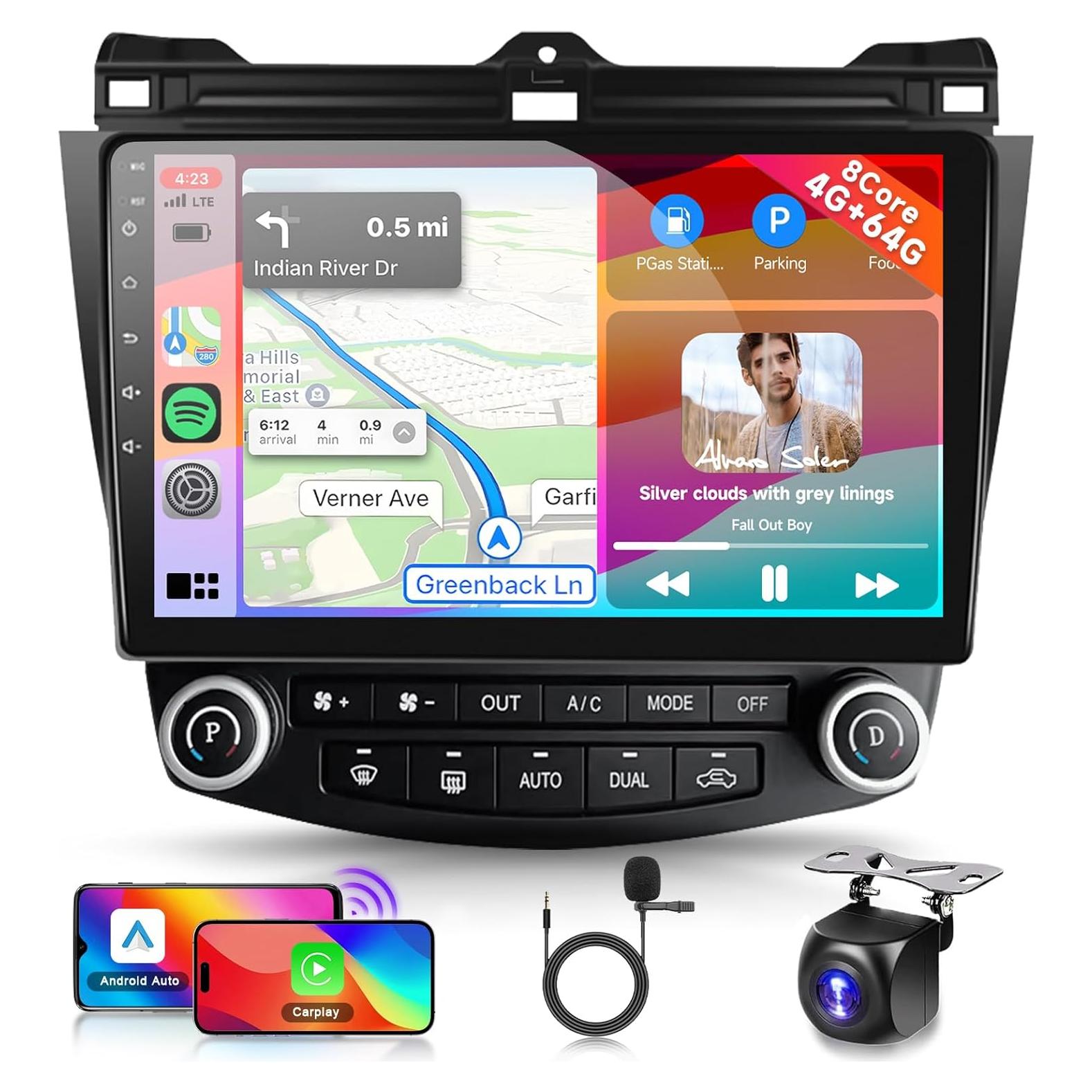 Estéreo de Coche MAHVEC para Honda Accord 2003-2007 10.1"