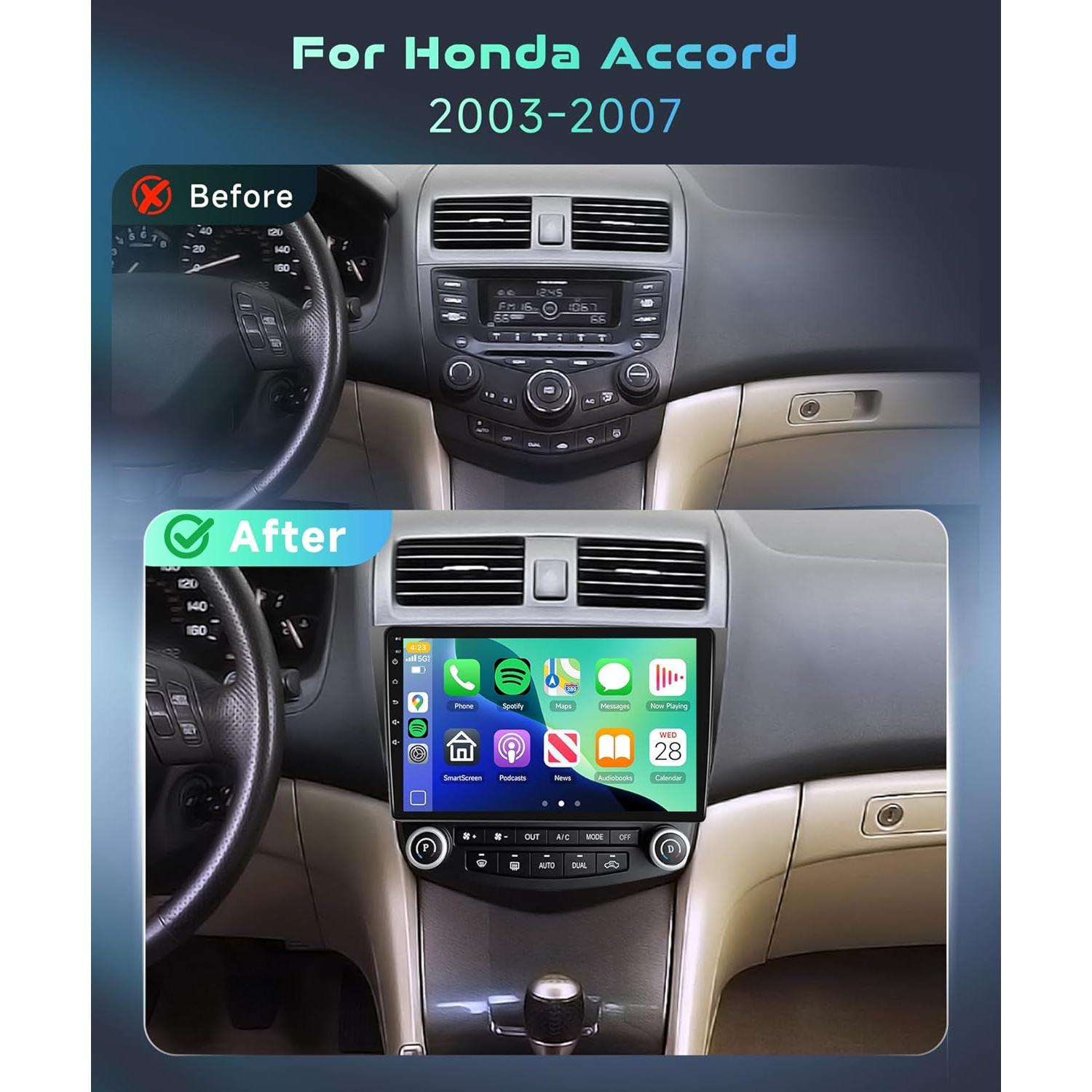 Estéreo de Coche MAHVEC para Honda Accord 2003-2007 10.1"