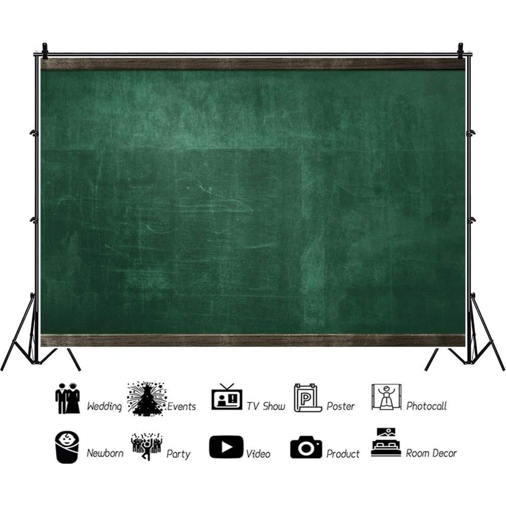 Fondo de Fotografía Vinilo Verde 220x150cm Haoyiyi