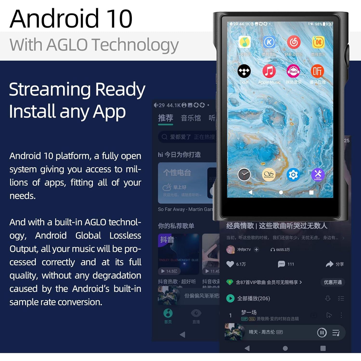 Reproductor de Música Portátil SHANLING M3 Ultra Verde 4.2"