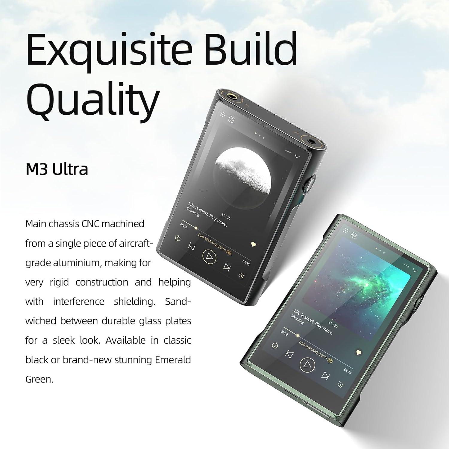 Reproductor de Música Portátil SHANLING M3 Ultra Verde 4.2"