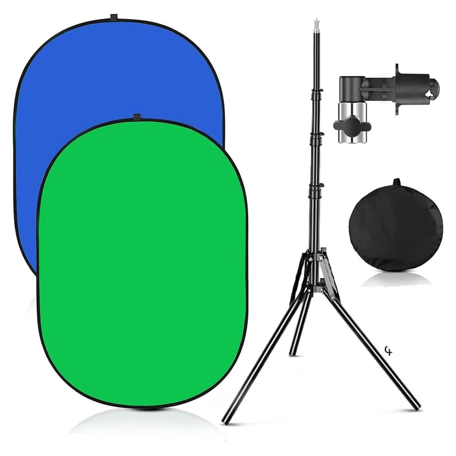 Fondo Chromakey Verde Azul 1x1.5m con Soporte 190cm YUOCU