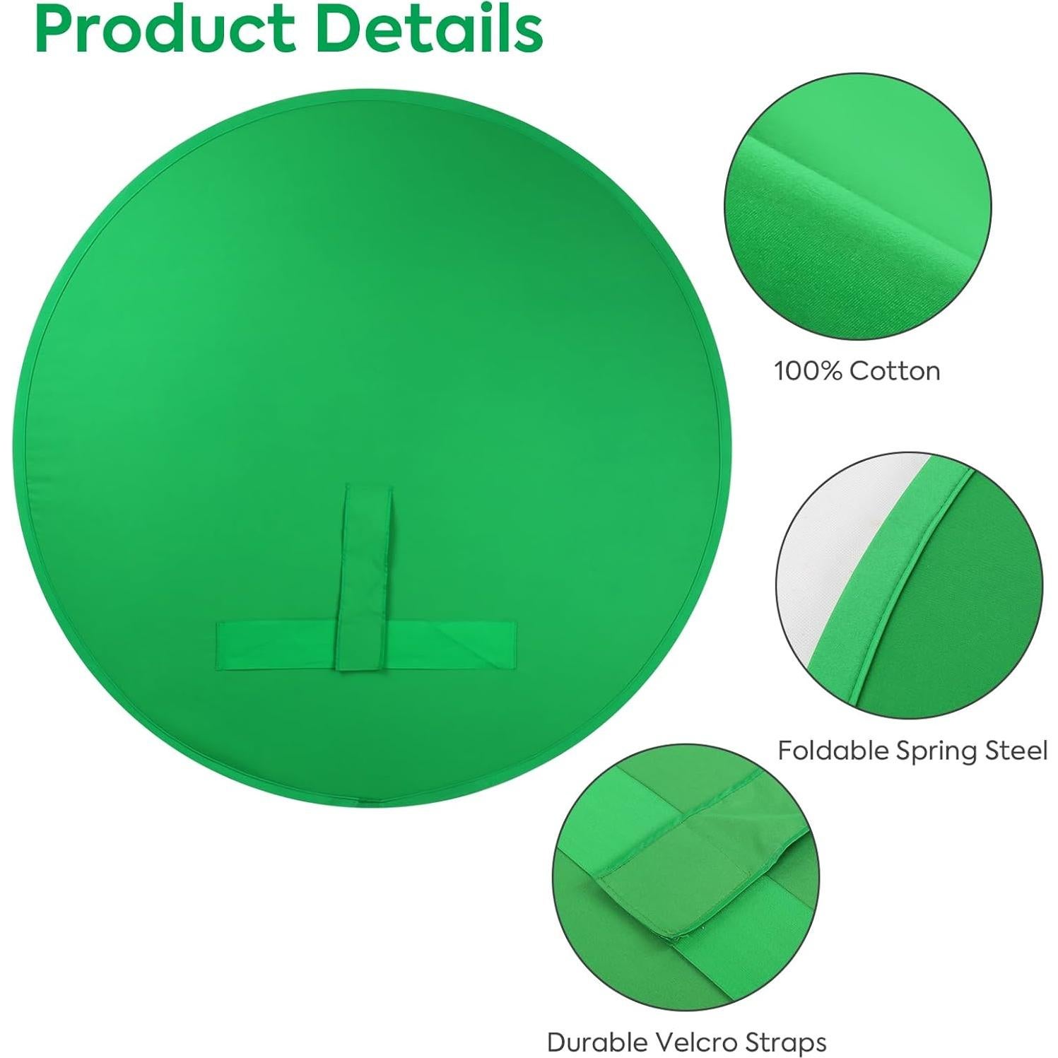 Fondo de Pantalla Verde y Azul Portátil Heorryn 150cm