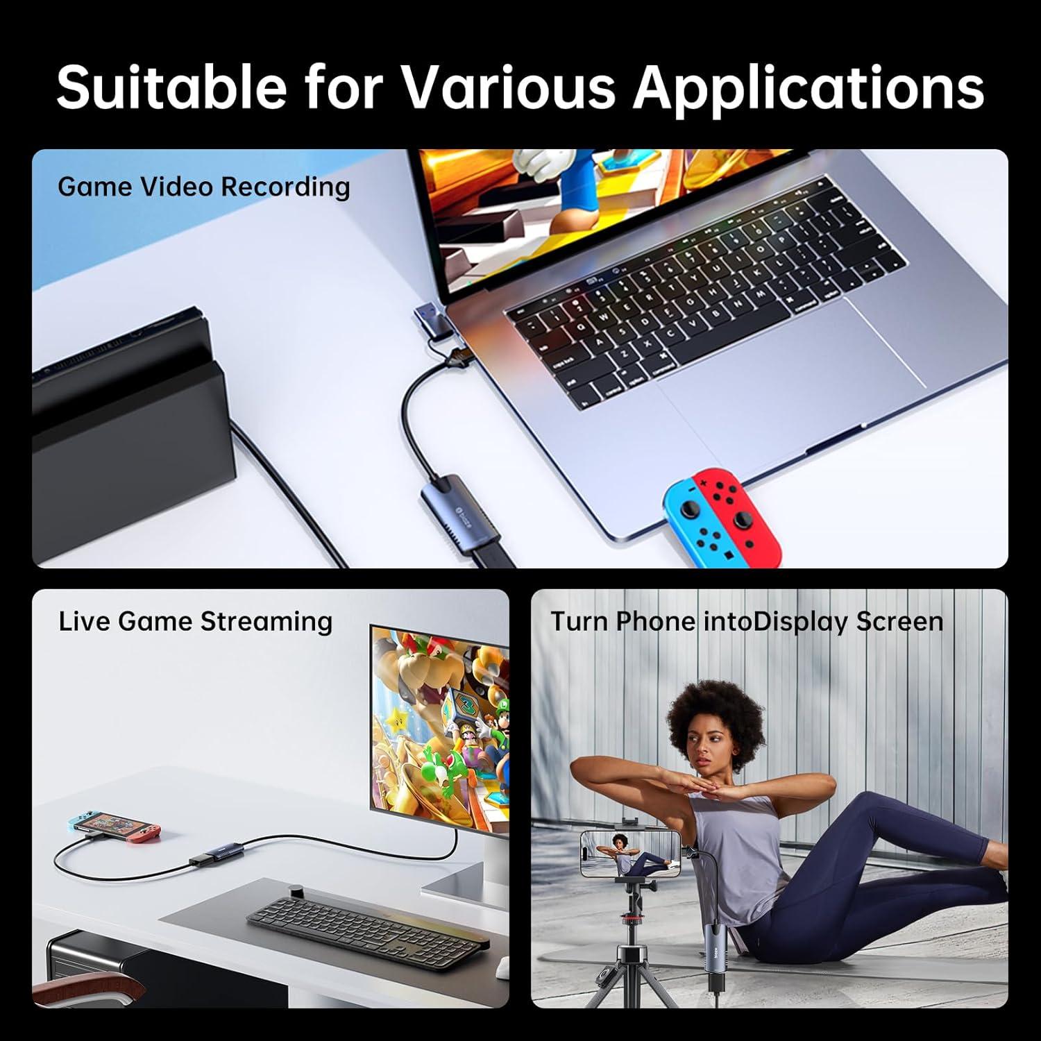 Tarjeta de Captura de Video Biaze 4K HDMI a USB 1080P 30FPS