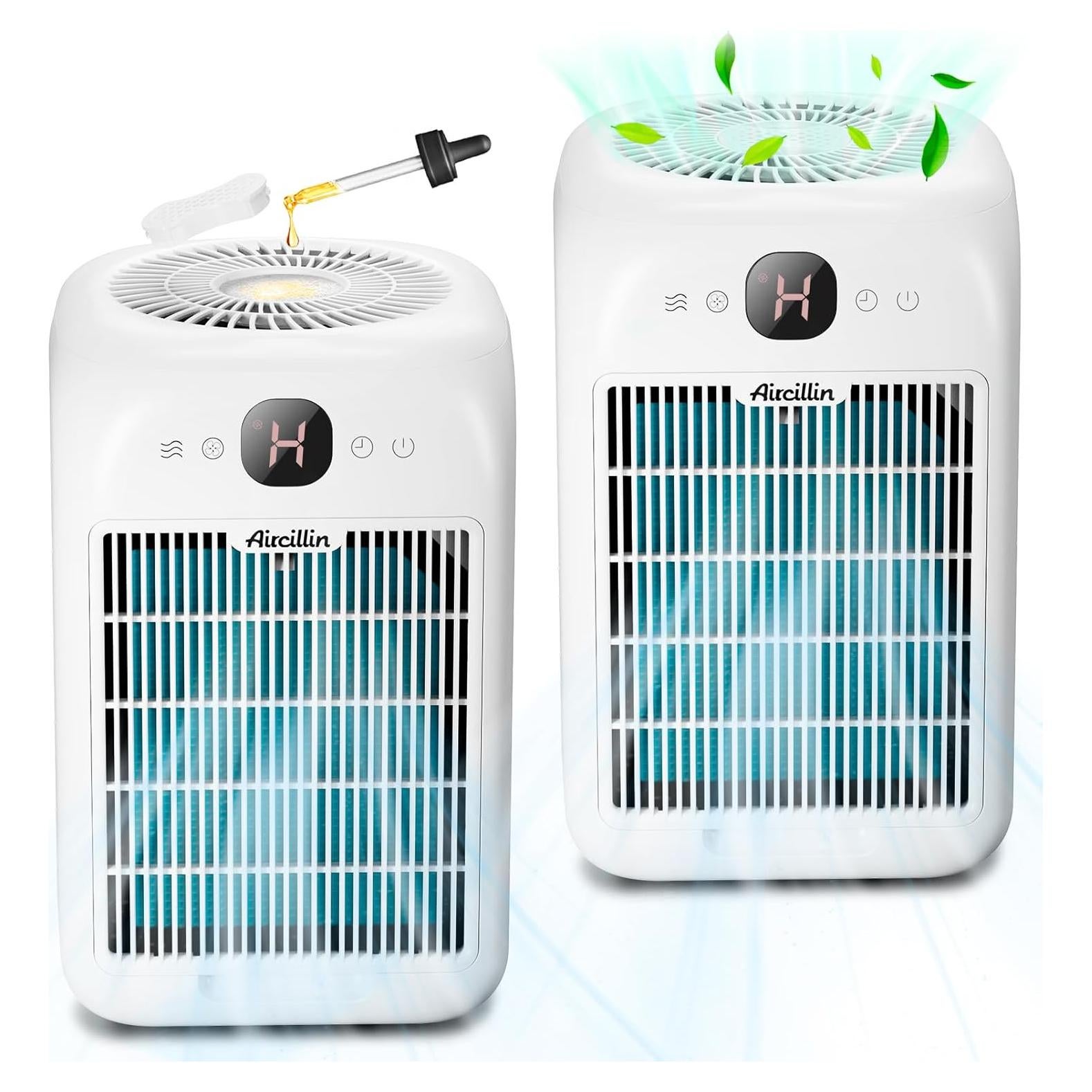 Purificadores de Aire Aircillin AP1501 - Filtro HEPA, 2 Unidades