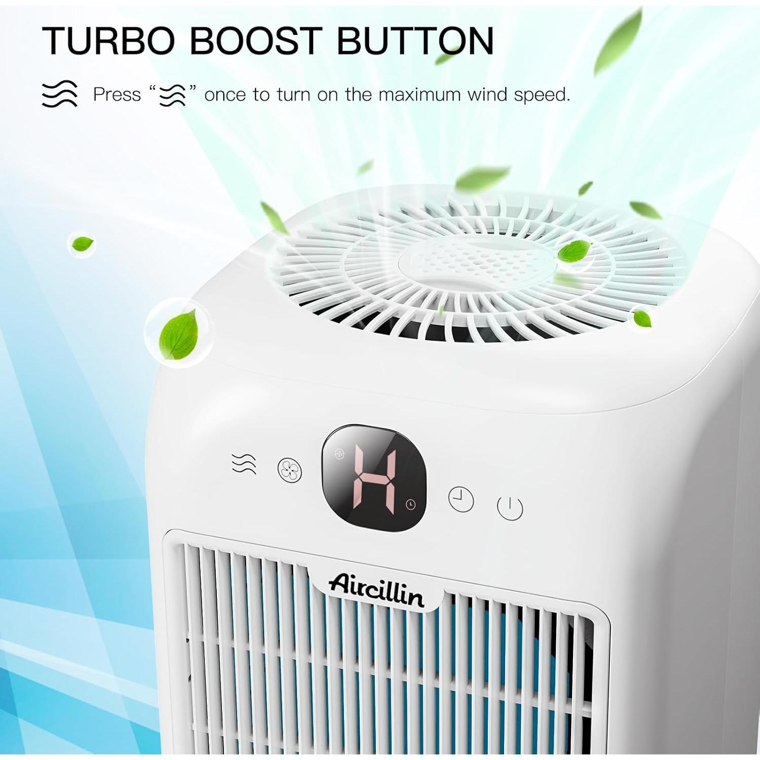 Purificadores de Aire Aircillin AP1501 - Filtro HEPA, 2 Unidades