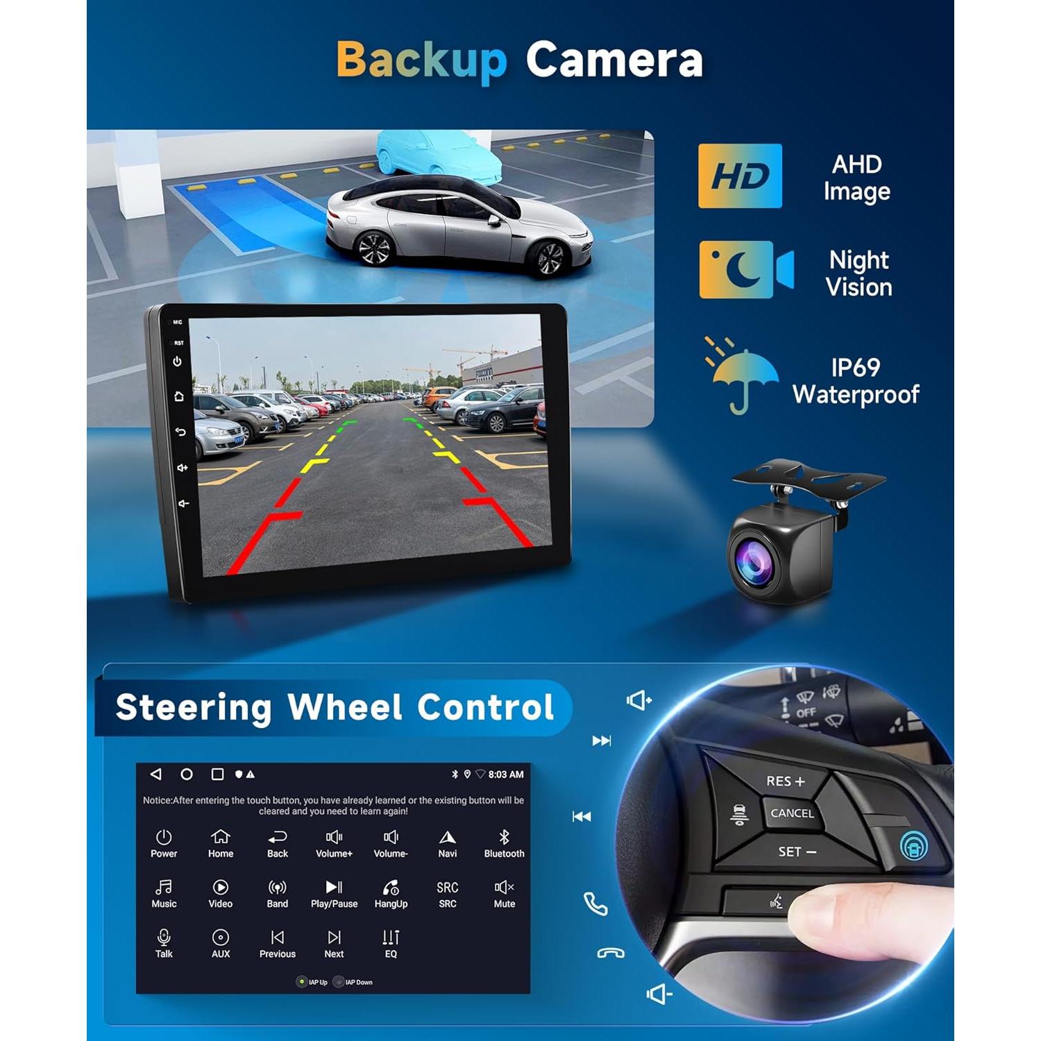 Radio de Coche Android 10.1" METEESER para Honda Accord 2003-2007